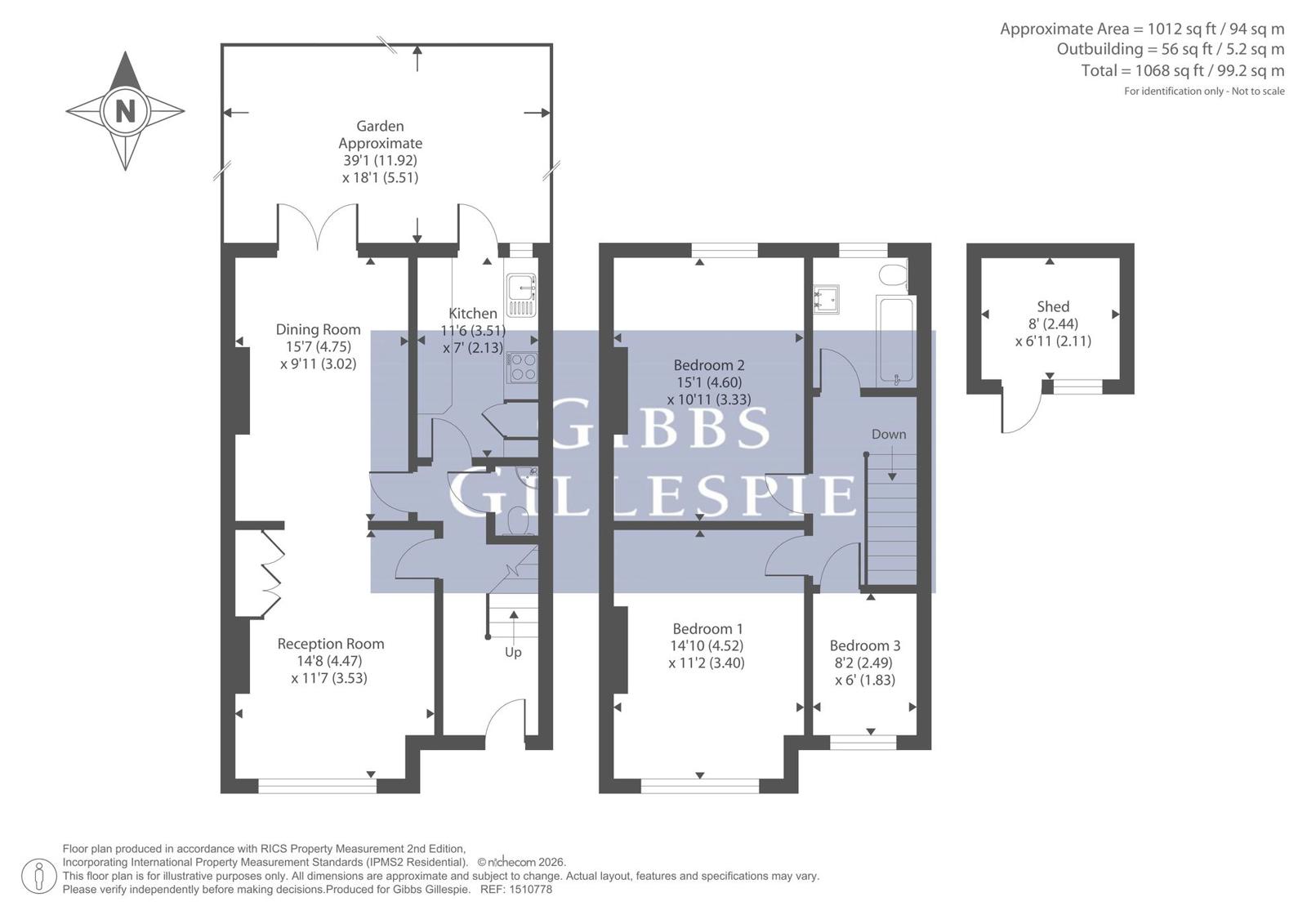26, Sumner Road, Middlesex floorplan