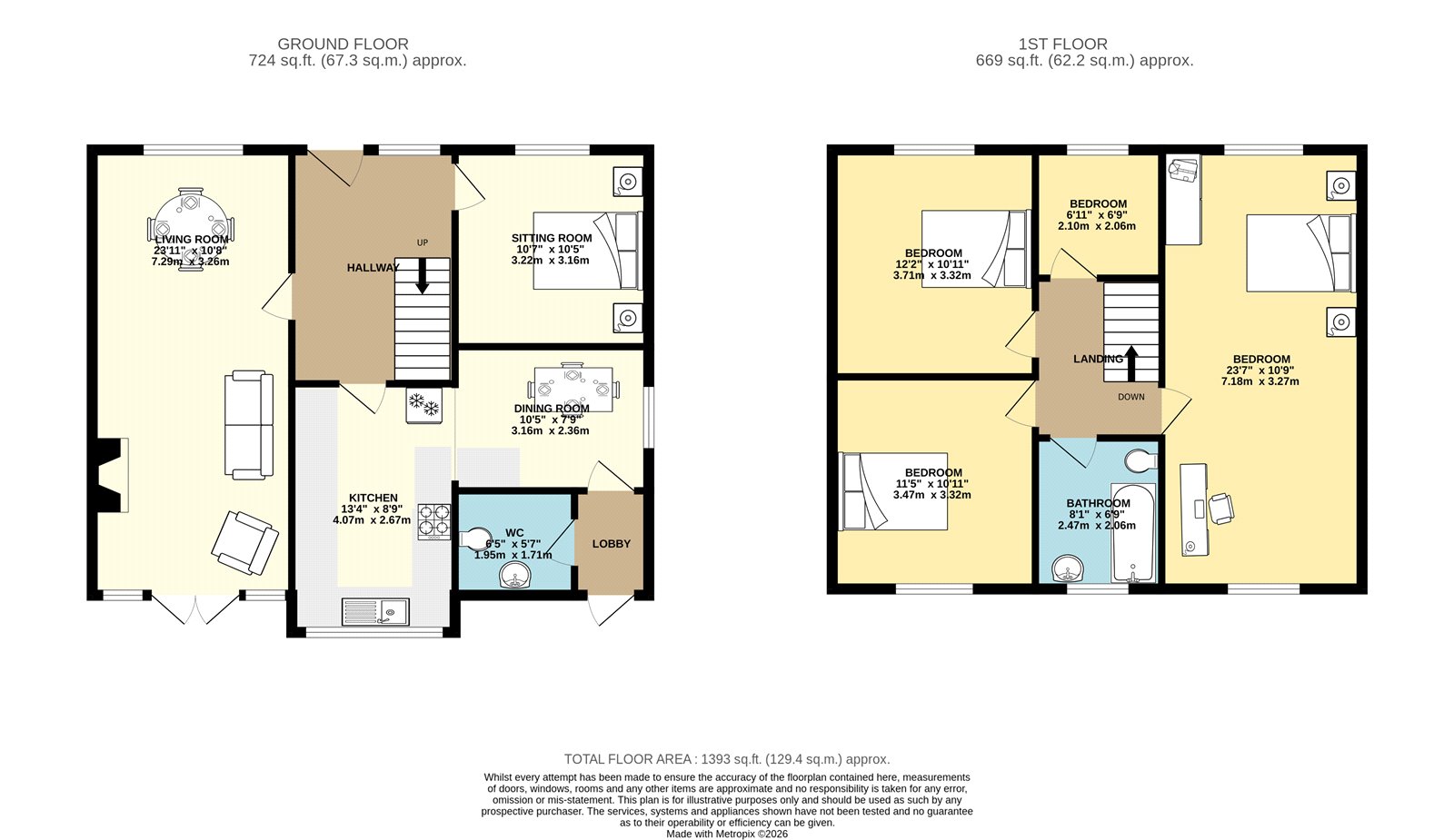 60, Firthwood Road, Dronfield floorplan