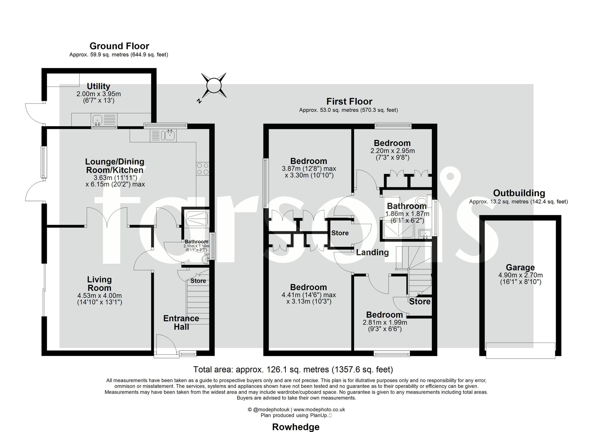 34 Rowhedge, Brentwood floorplan