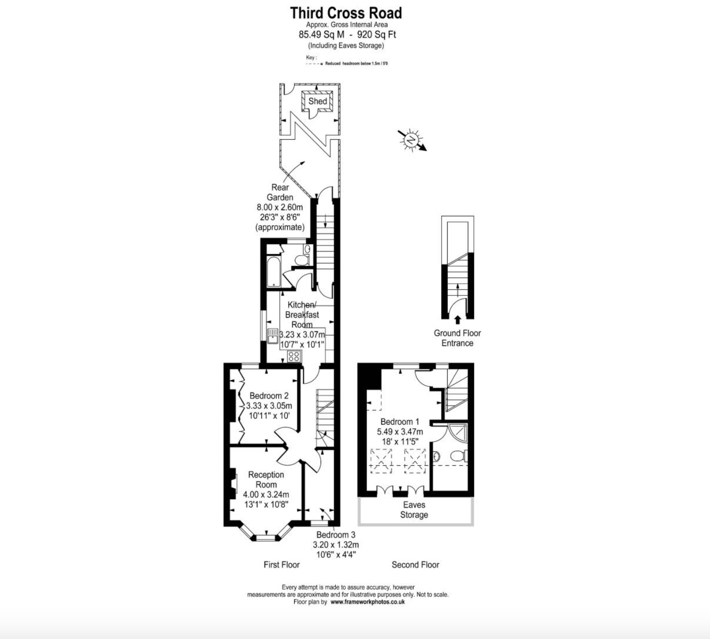 Third Cross Road, Twickenham, Greater London TW2, 3 bedroom