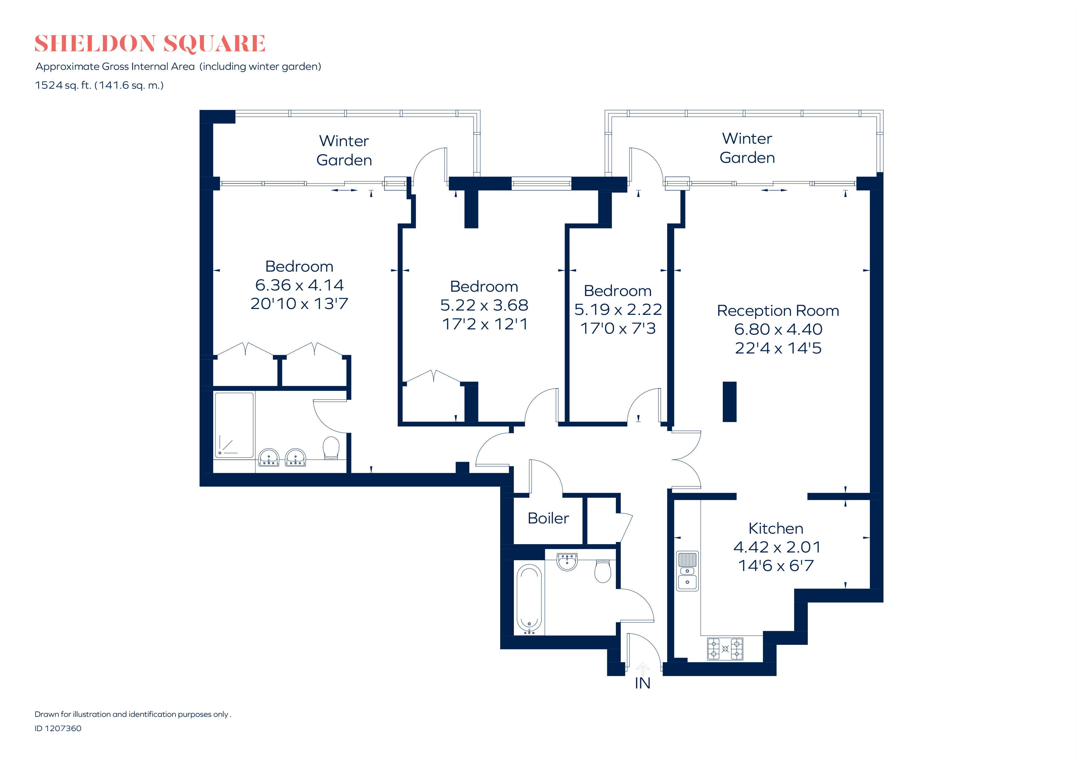 Apartment 67, 11, Sheldon Square, London floorplan