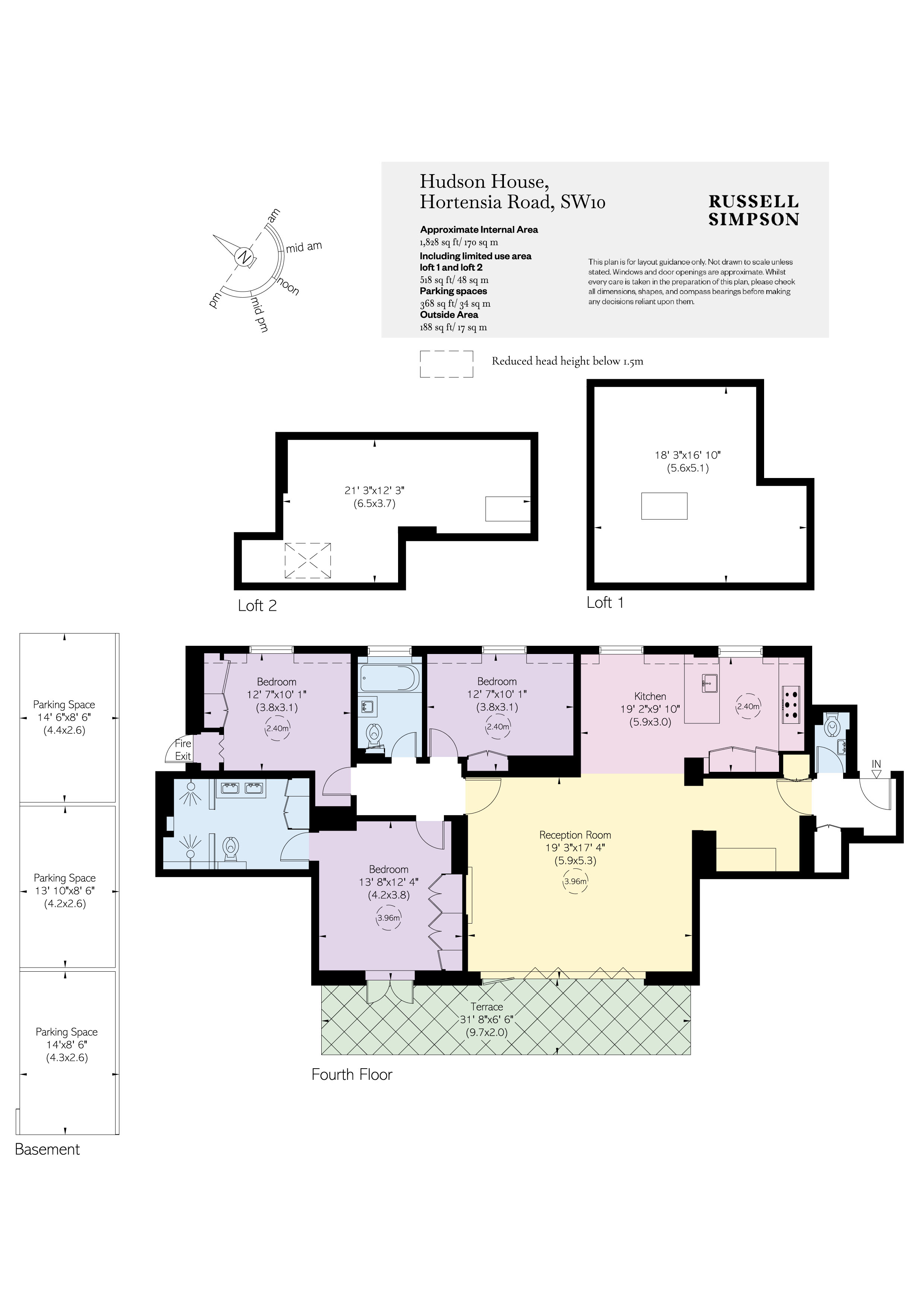 21,, Hudson House, Chelsea floorplan
