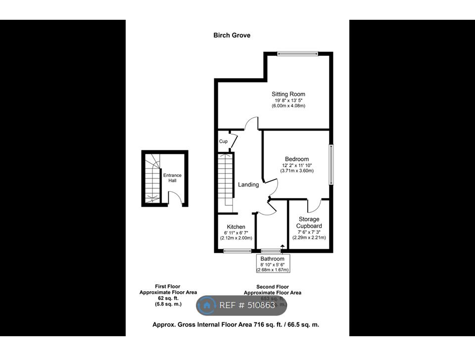 1 Bedrooms Flat to rent in Birch Grove, London W3