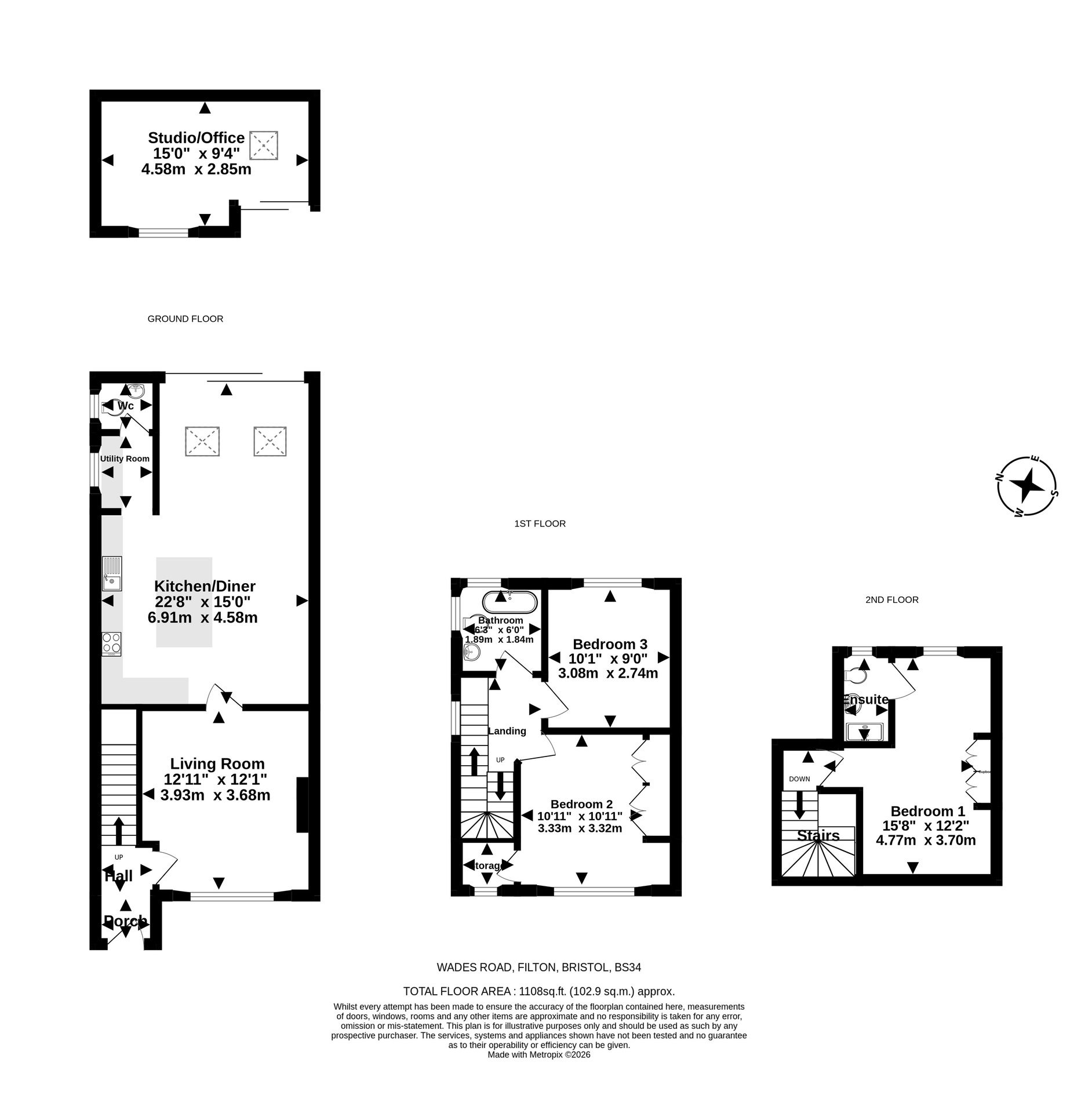 23 Wades Road, Bristol floorplan