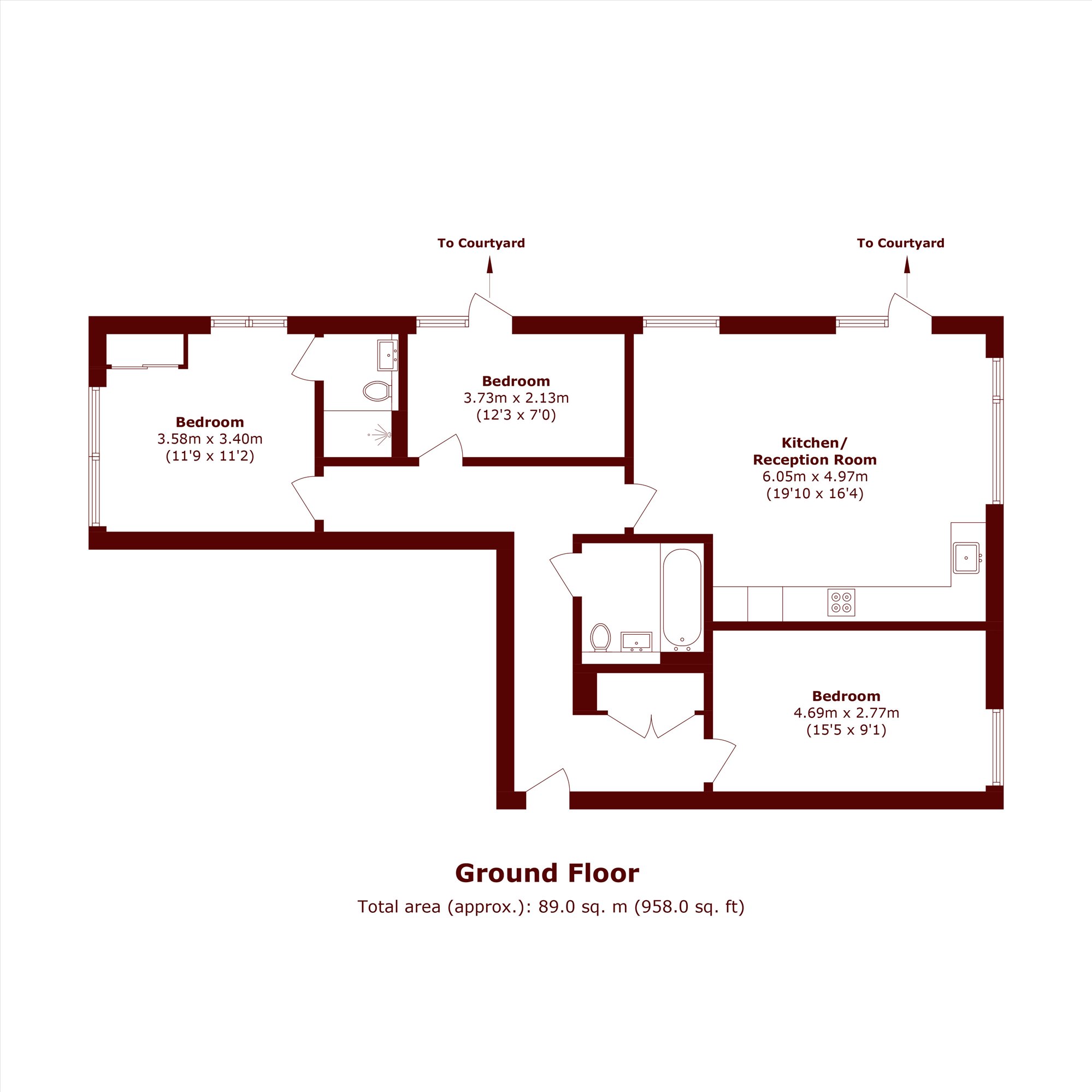 Apartment 6, Nautilus House, 14, West Row, London floorplan