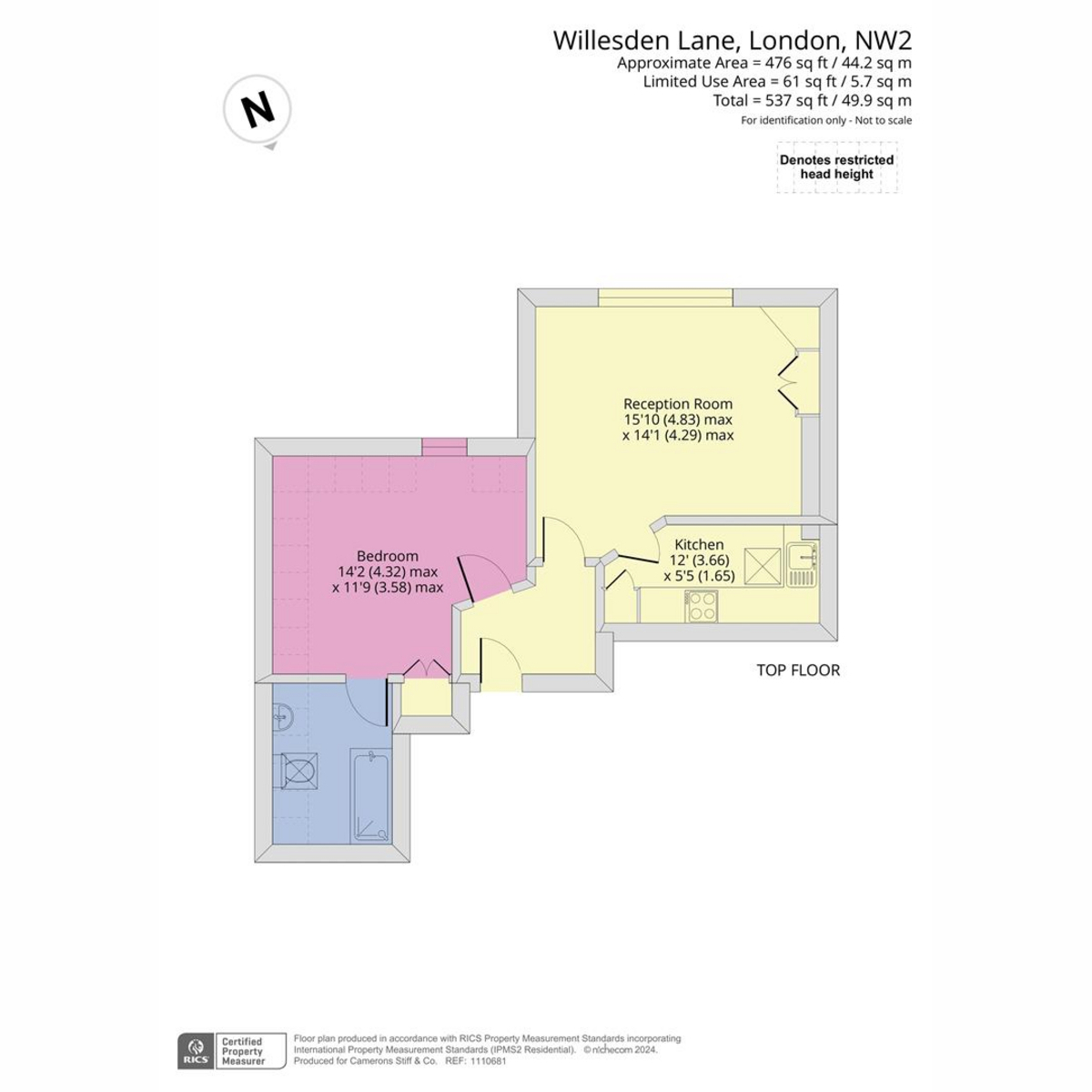 270e, Willesden Lane, London floorplan