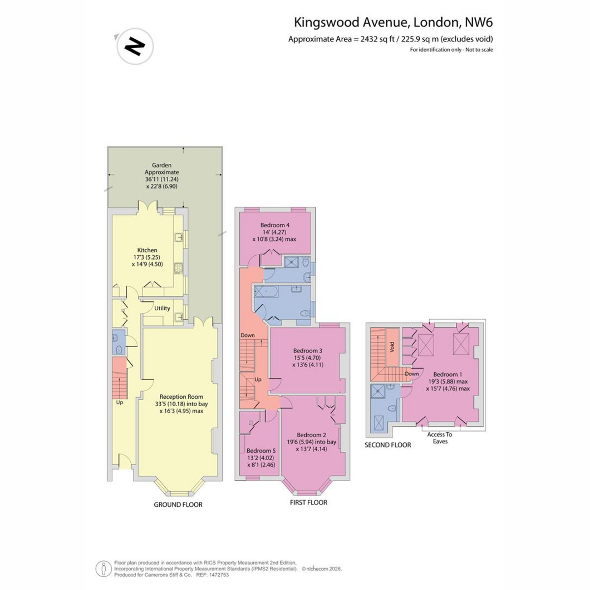 26, Kingswood Avenue, London floorplan