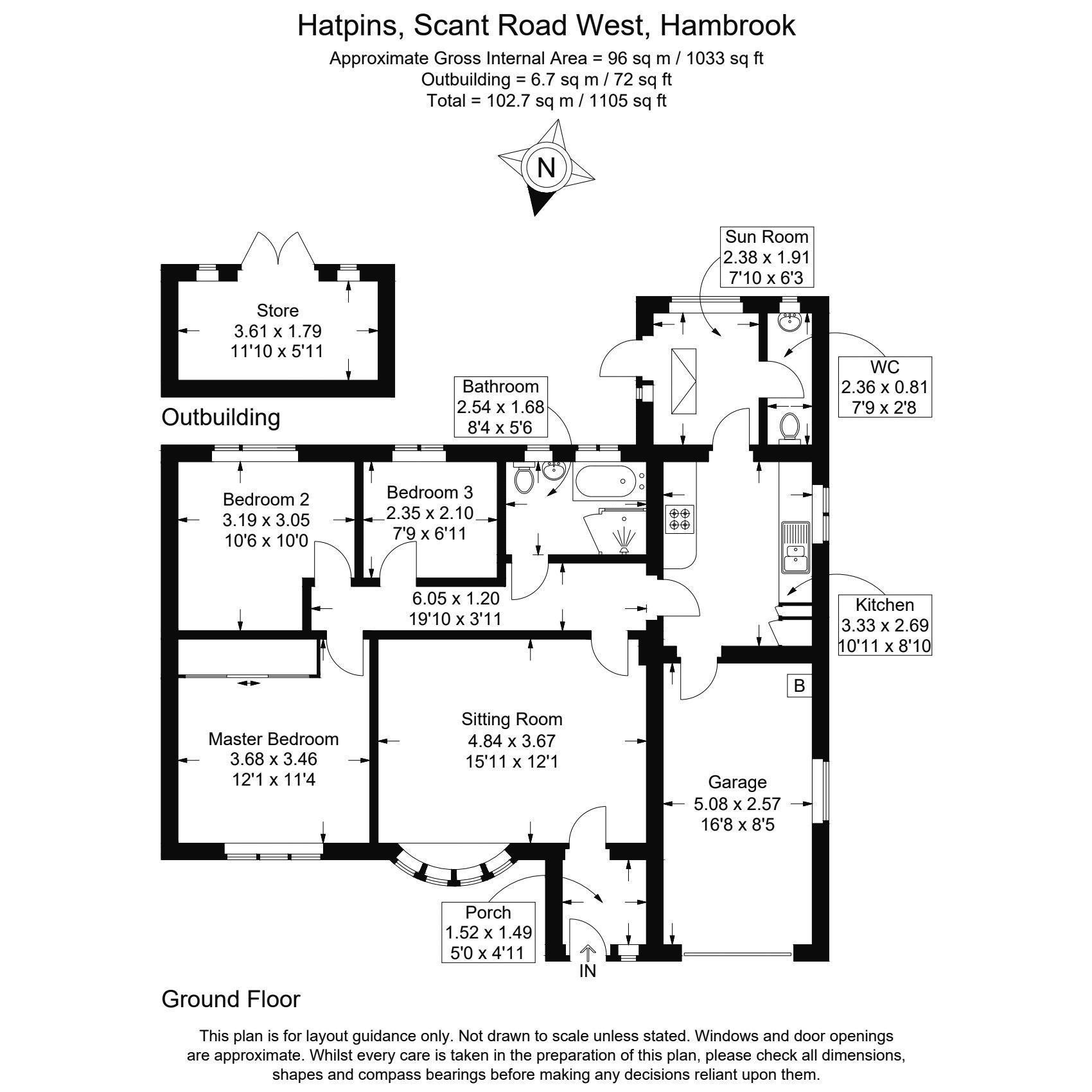 Hatpins, Scant Road West, Chichester floorplan