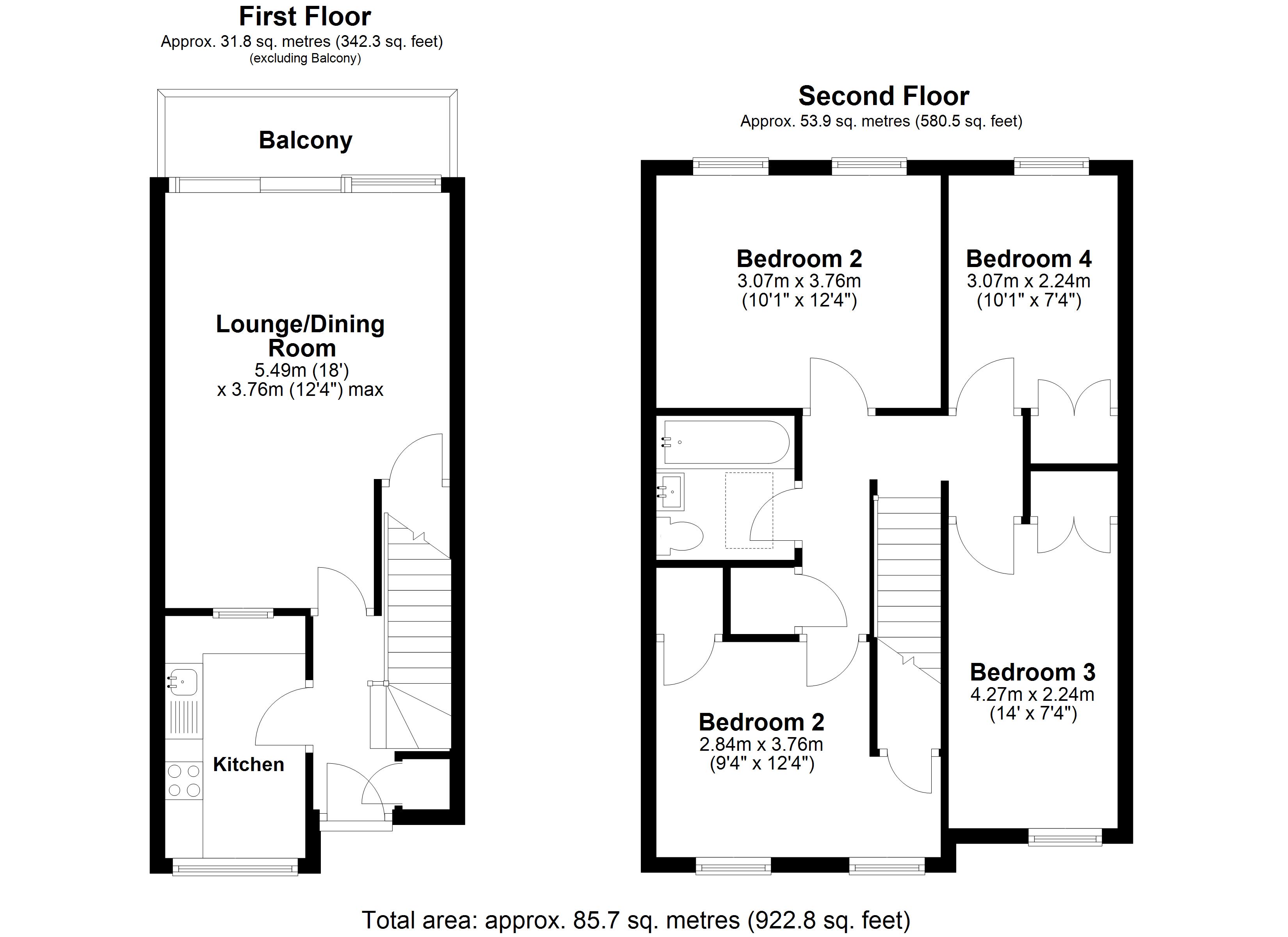 Flat 1, 17, High Street, Bognor Regis floorplan