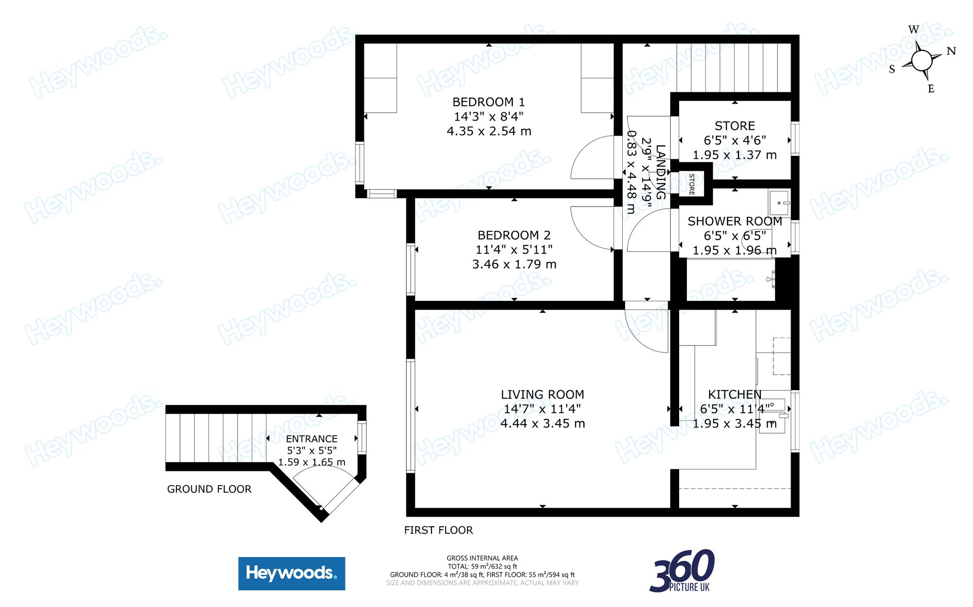 Flat 3, Riversmead Waveney Grove, Newcastle floorplan
