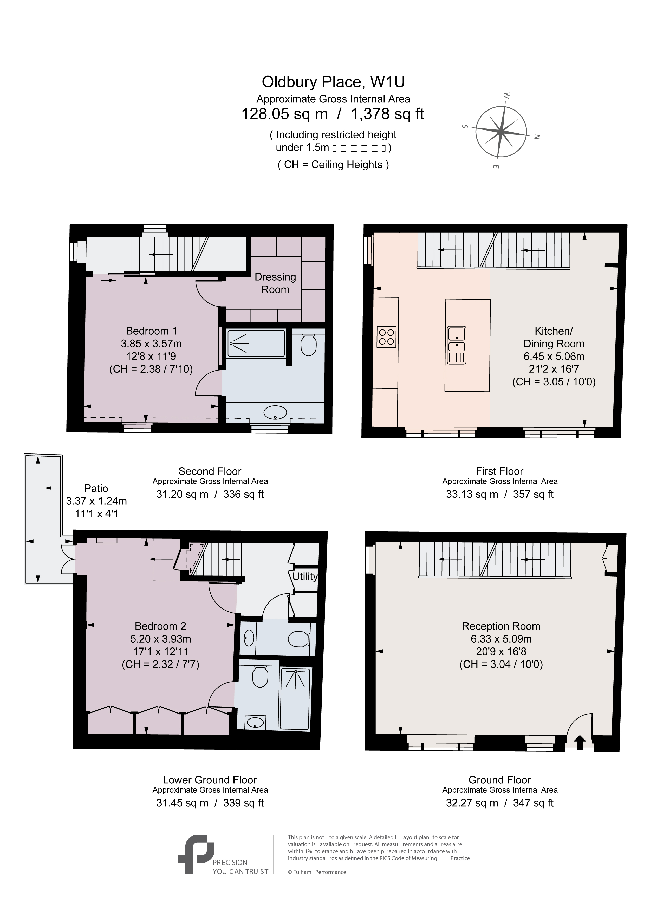 7A,, Oldbury Place, London floorplan
