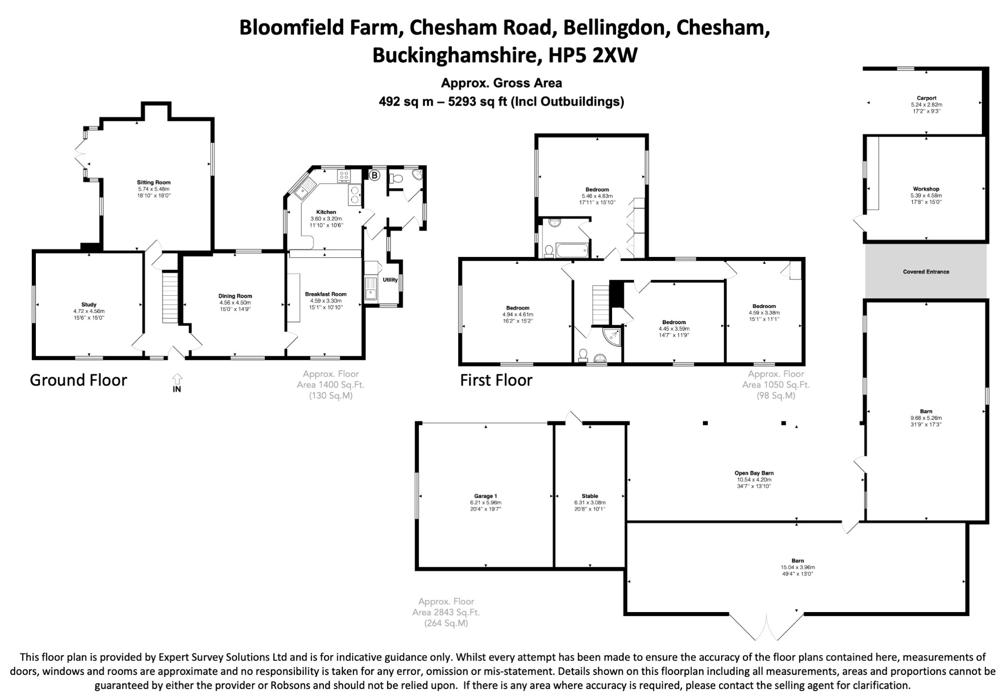 Bloomfield Farm, Bellingdon, Chesham floorplan