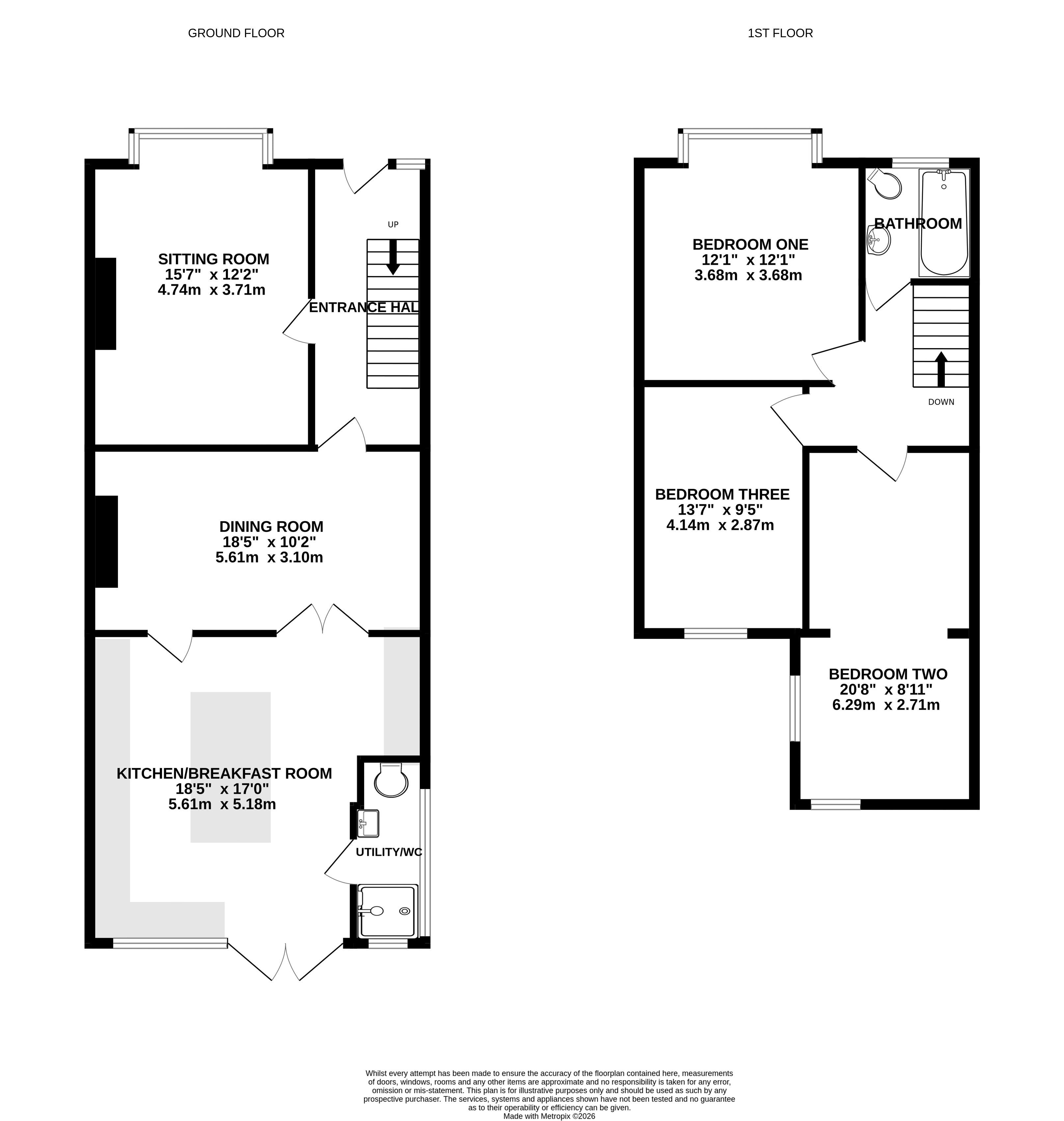 20, Priory Crescent, Southsea floorplan