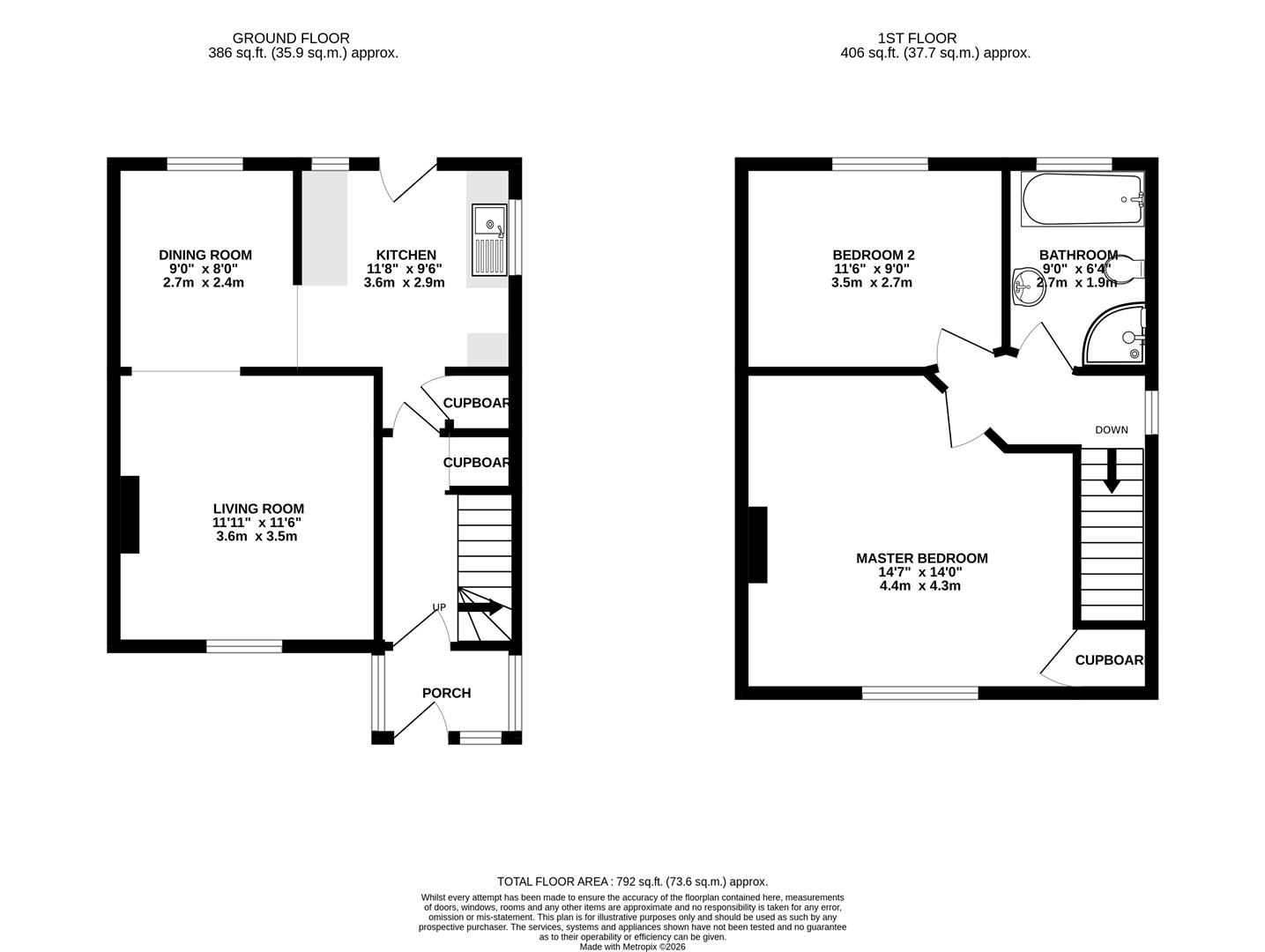 8, Tollerdown Road, Weymouth floorplan