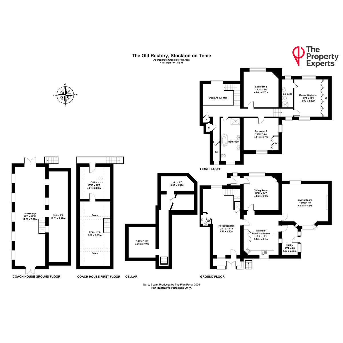 The Old Rectory, Stockton on Teme, Worcester floorplan