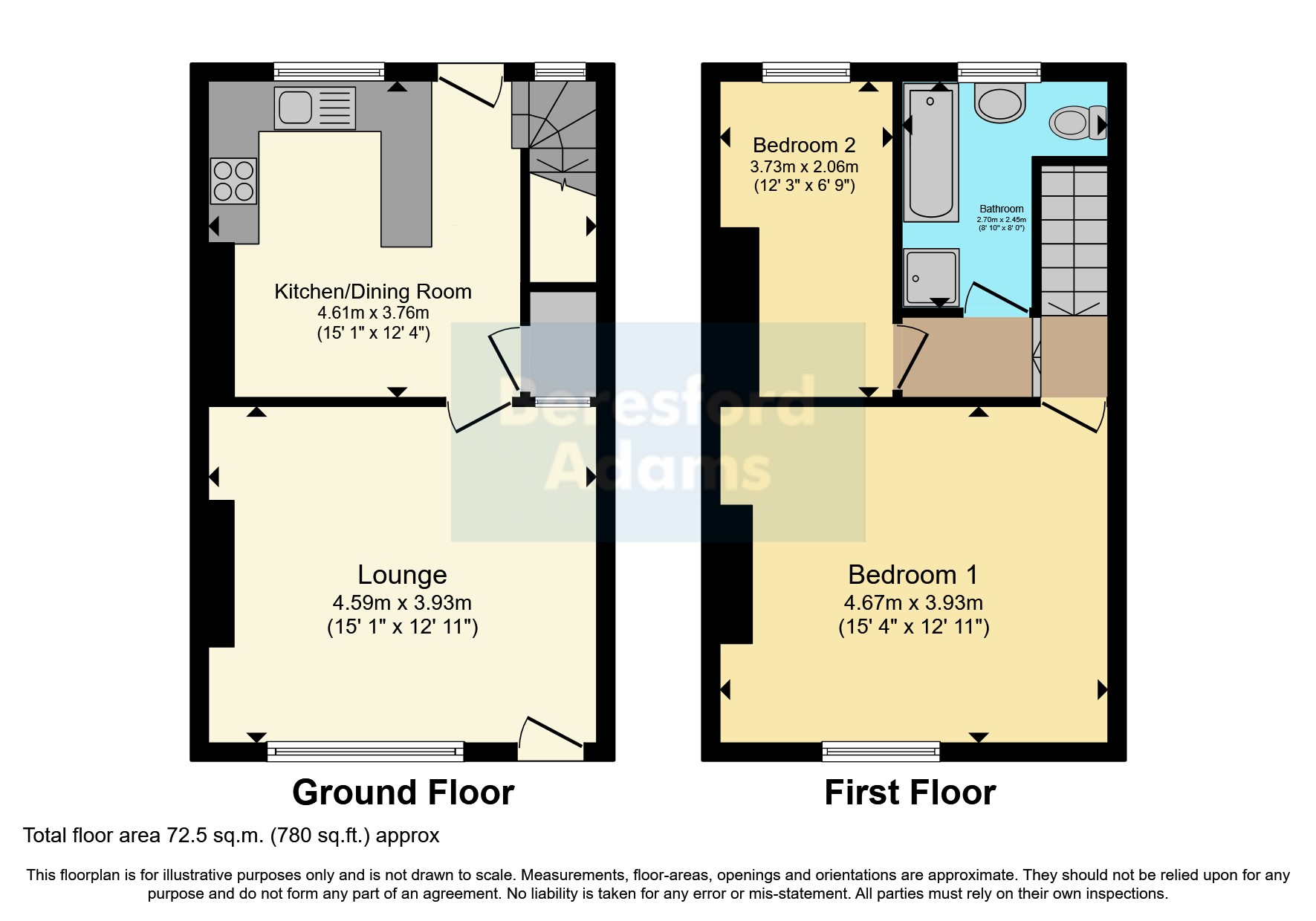Merllyn Terrace, St. Asaph, Denbighshire LL17, 2 bedroom terraced house