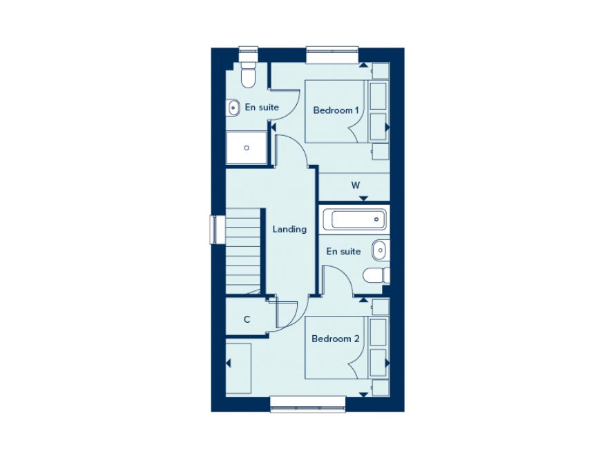 "The Ashtead Mid Terrace" at Montague Road, Warwick CV34, 2 bedroom