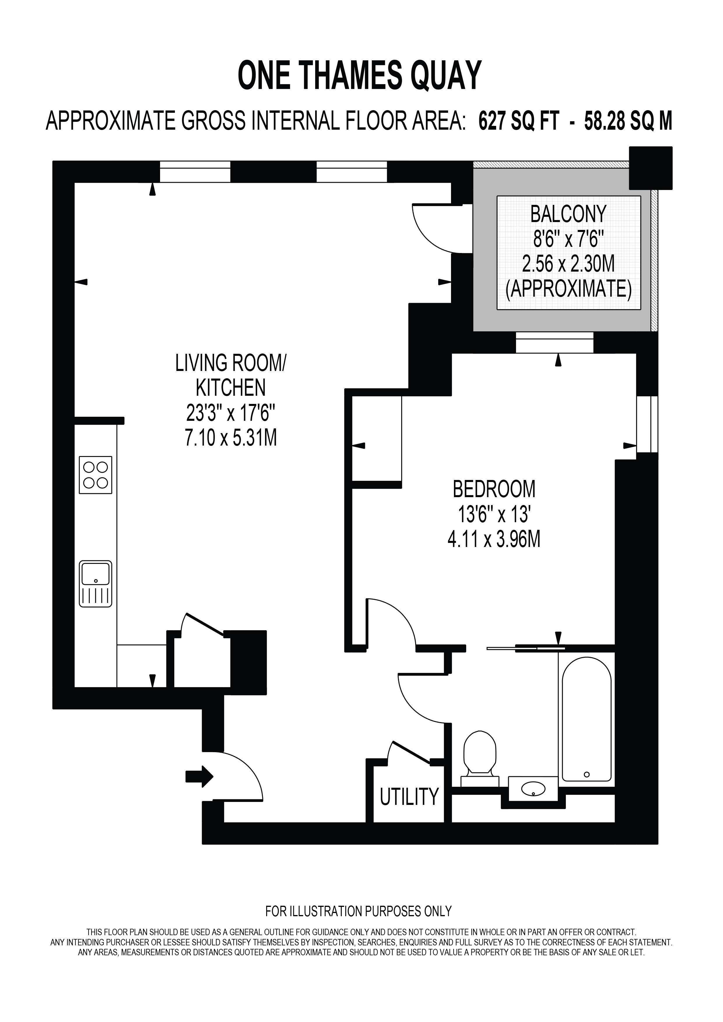 Marsh Wall, London floorplan