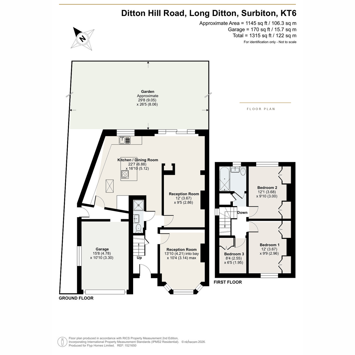 Ditton Hill Road, Surbiton floorplan