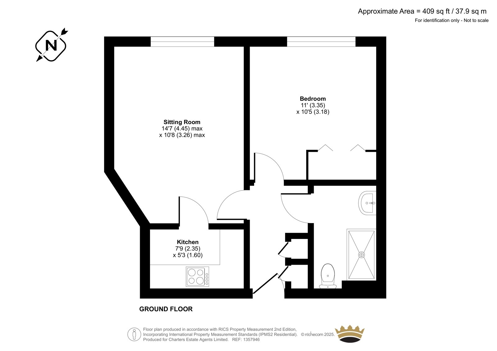 Flat 1 Lady Place Court,, Market Square, Hampshire floorplan