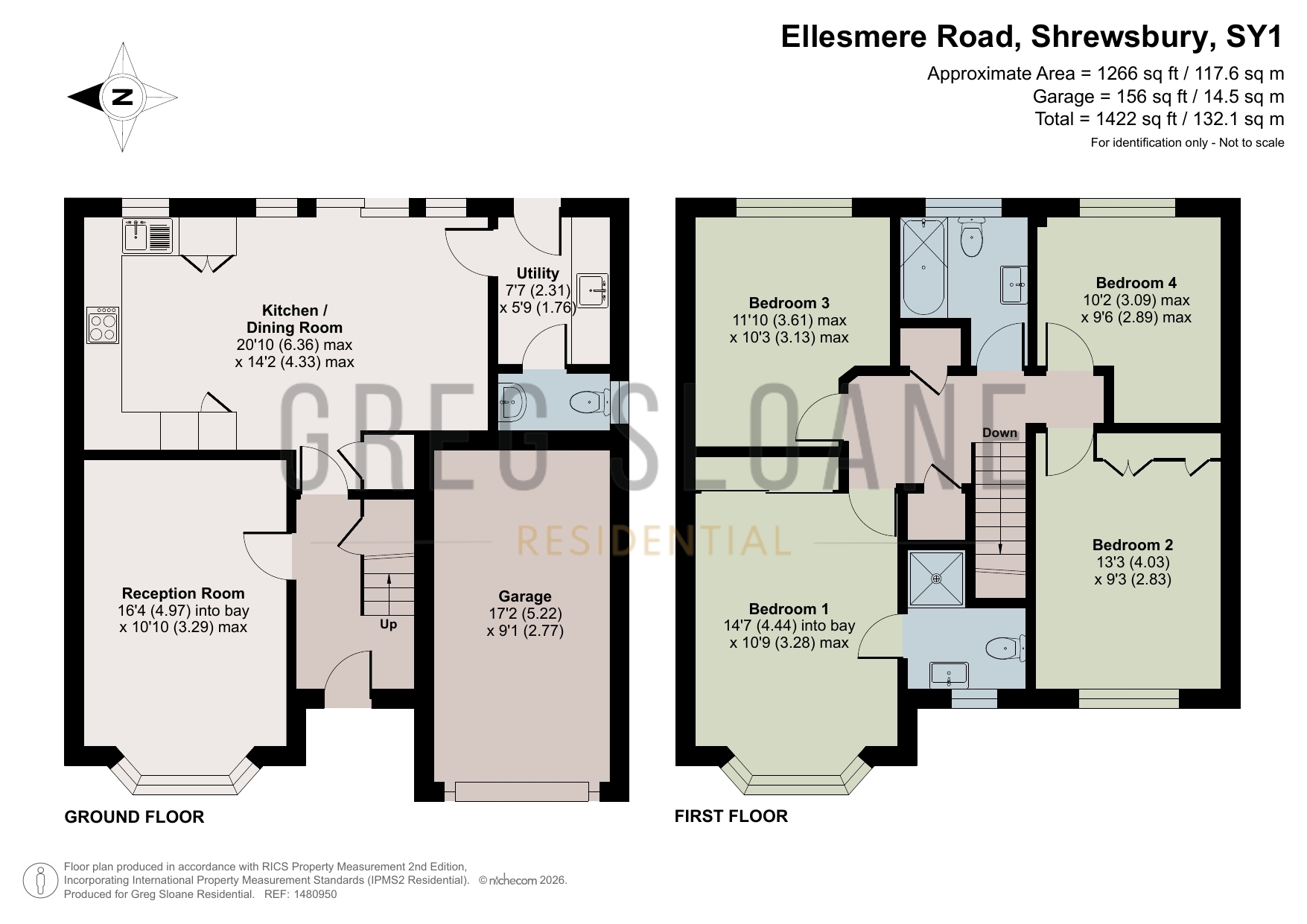 135 Ellesmere Road, Shrewsbury floorplan