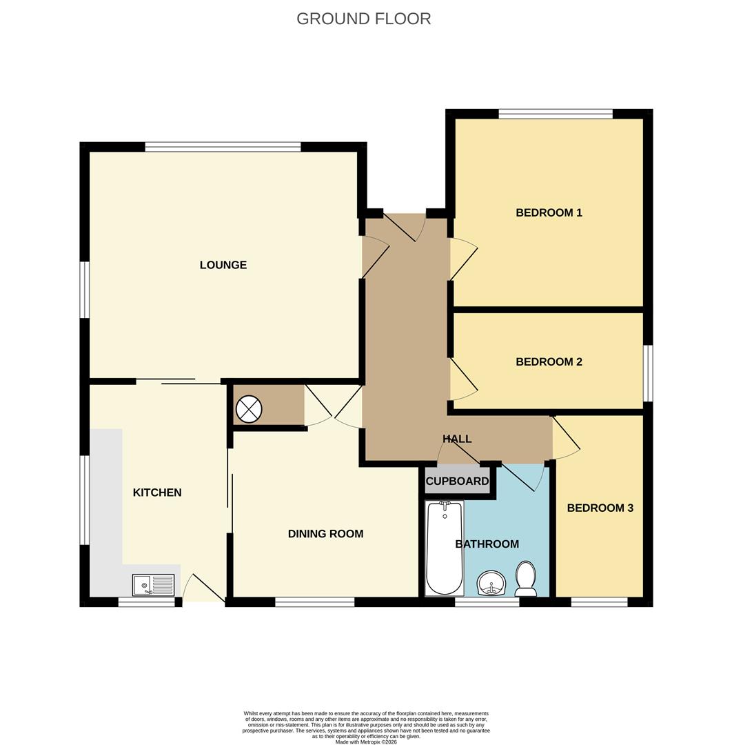 45, Priory Close, Tavistock floorplan