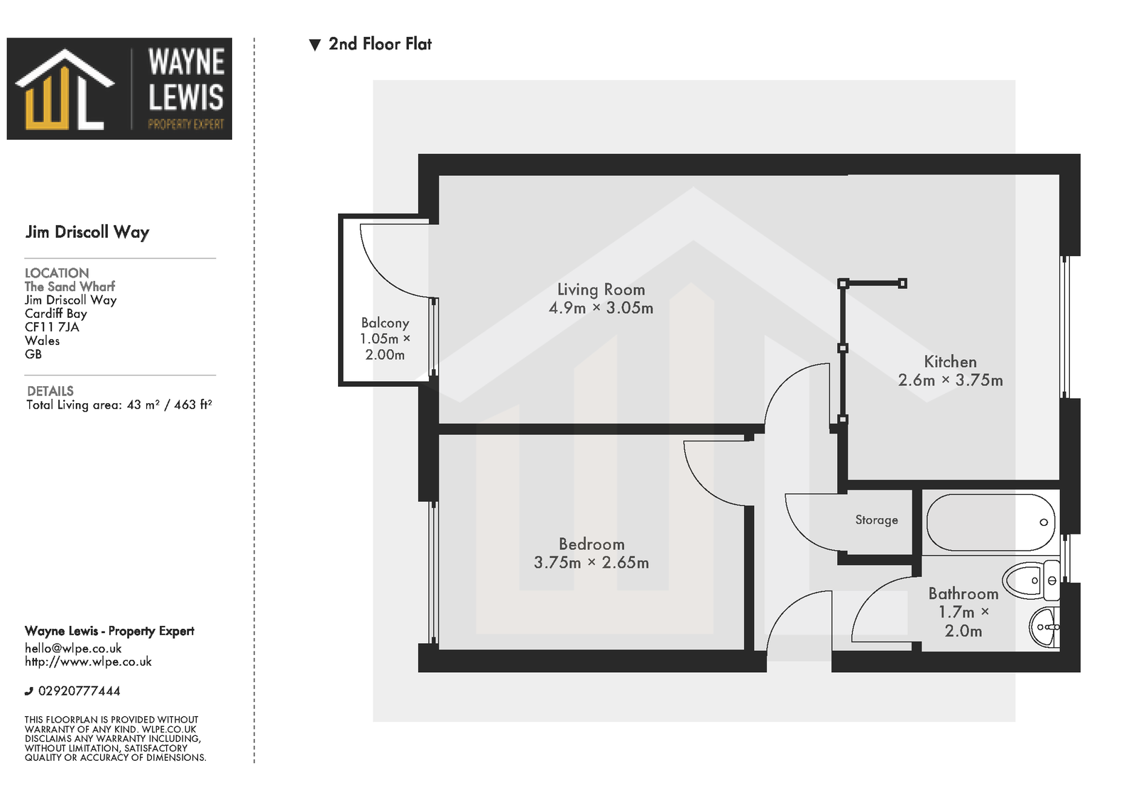 25, Jim Driscoll Way, Cardiff floorplan