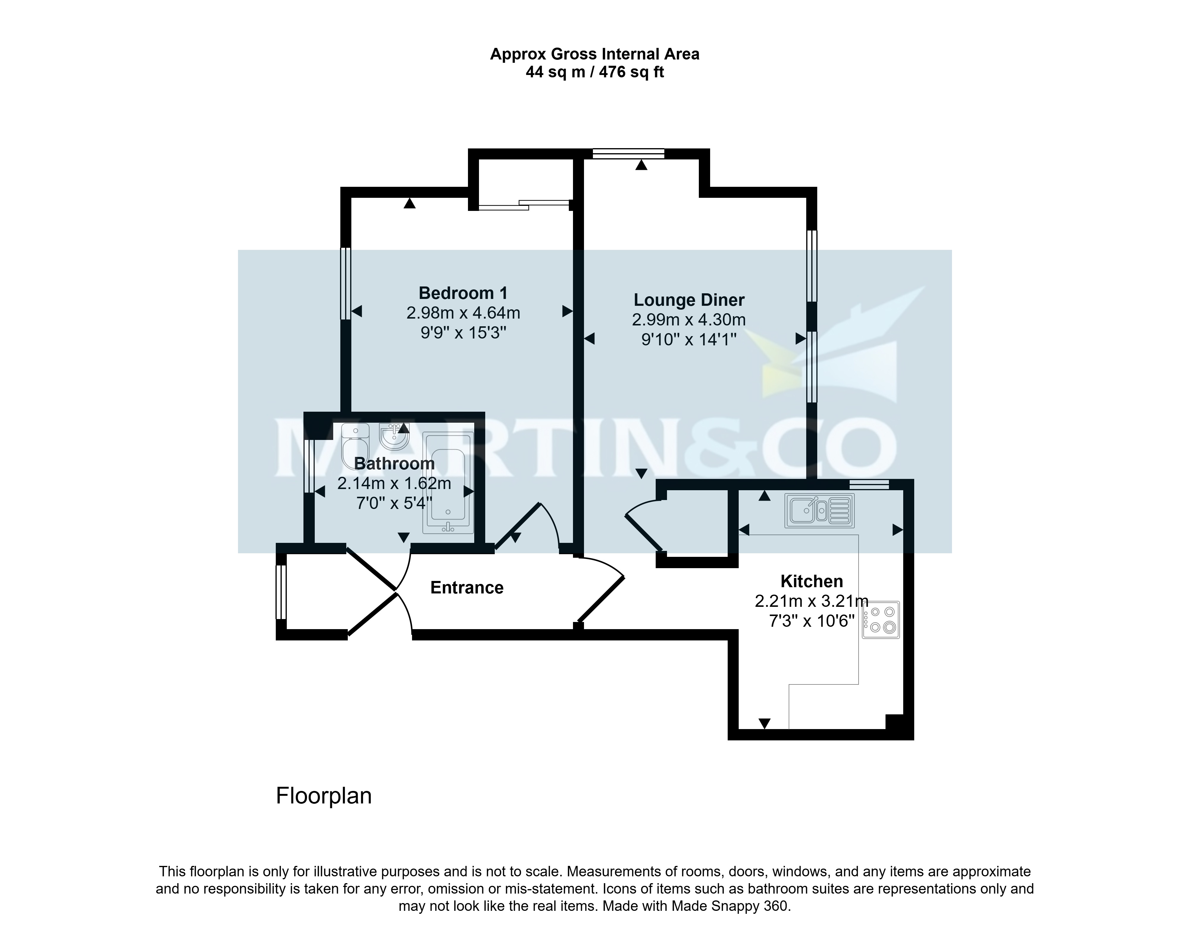 Globe Lane, Poole floorplan