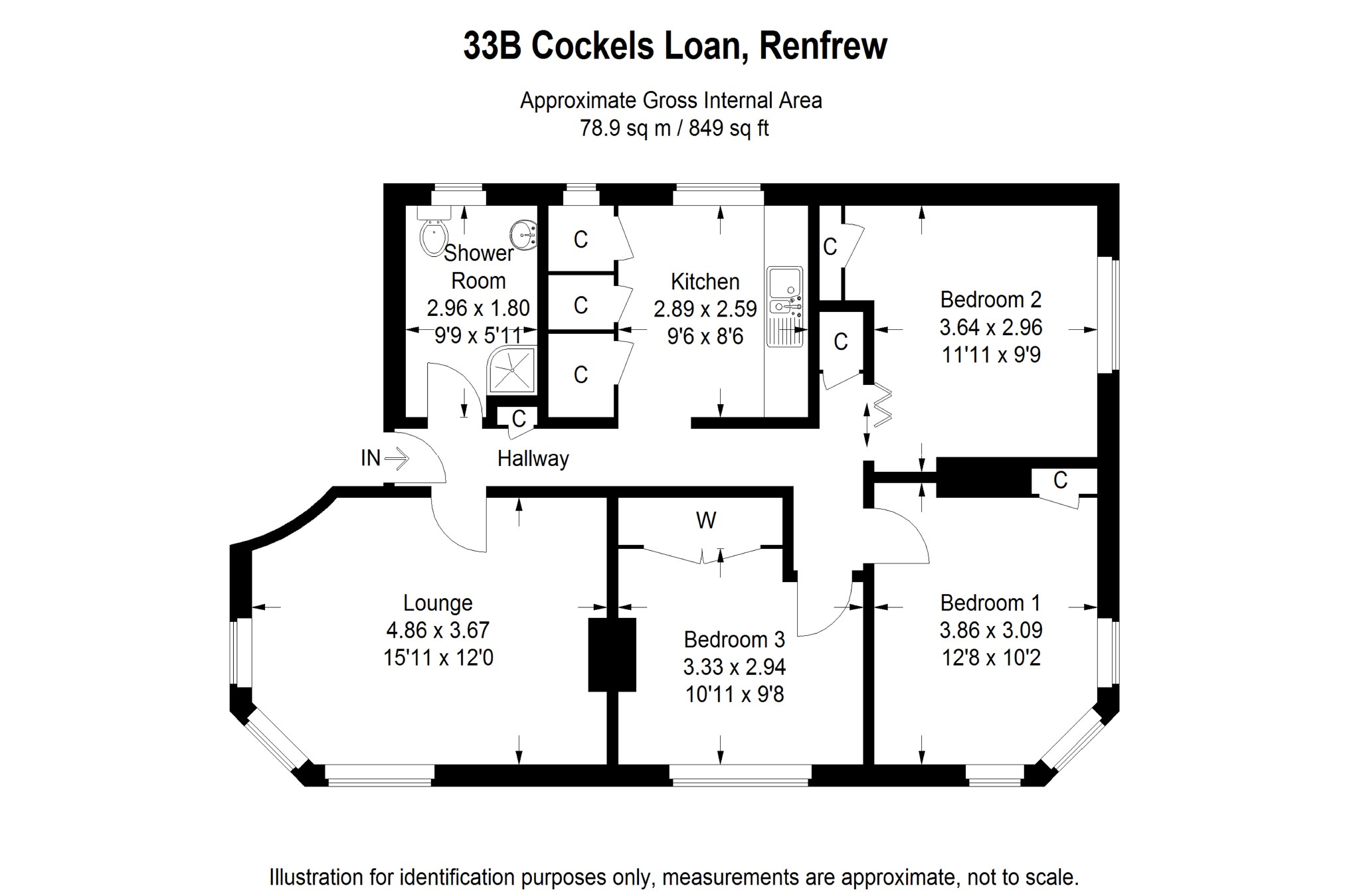 3 Bedrooms Flat for sale in Cockels Loan, Renfrew PA4
