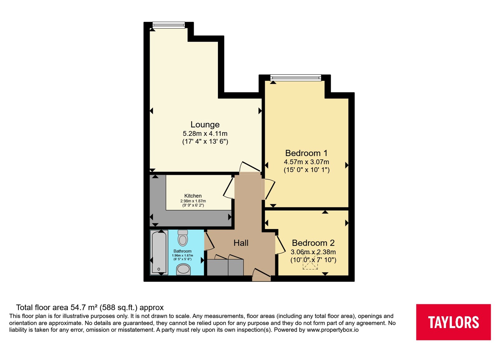 Flat 98, Maytrees, 100, Fishponds Road, Bristol floorplan
