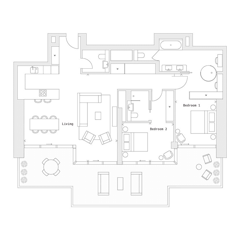 2 Bedrooms Flat for sale in One Park Drive, Canary Wharf E14