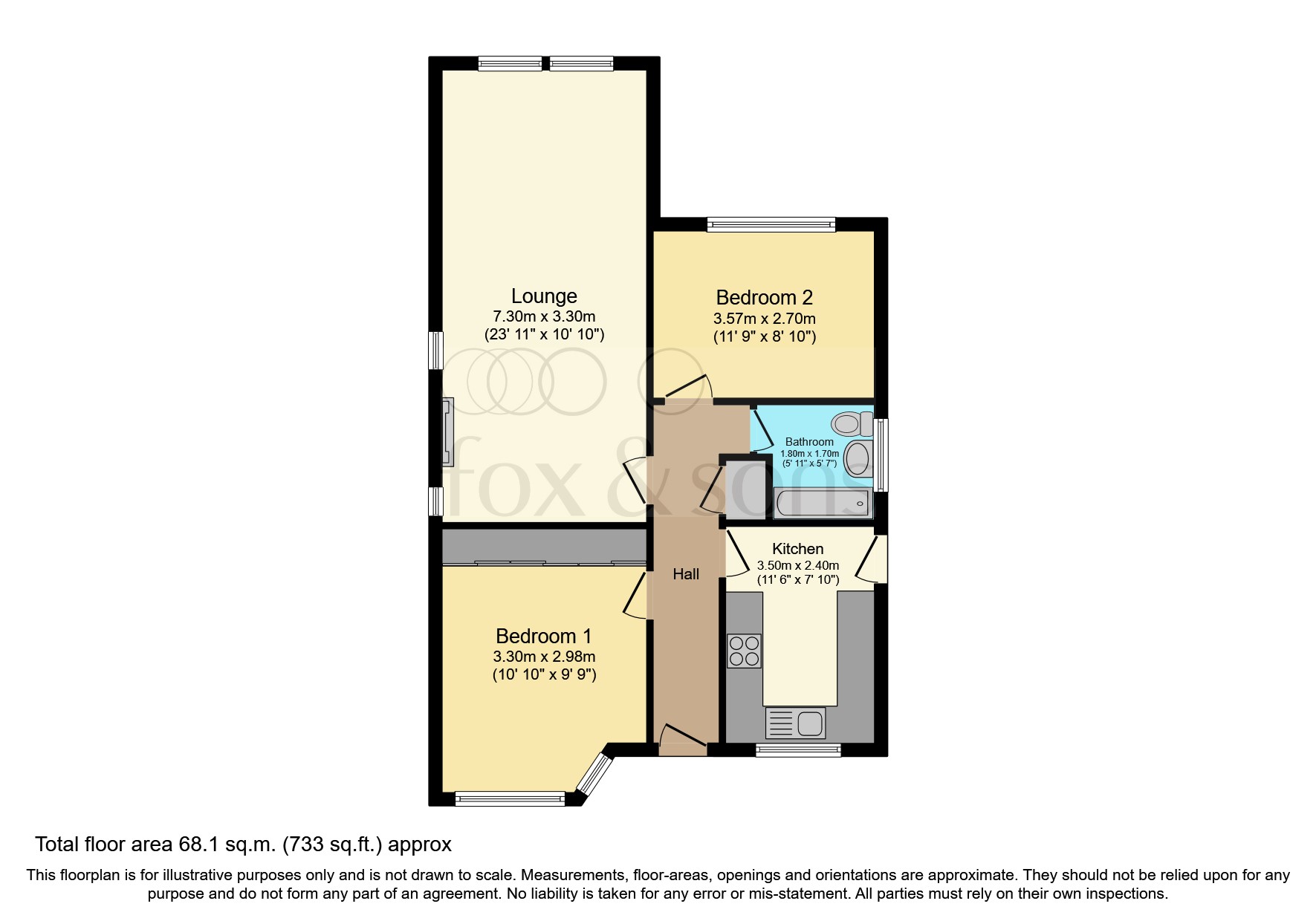Arundel Road West, Peacehaven BN10, 2 bedroom detached bungalow for