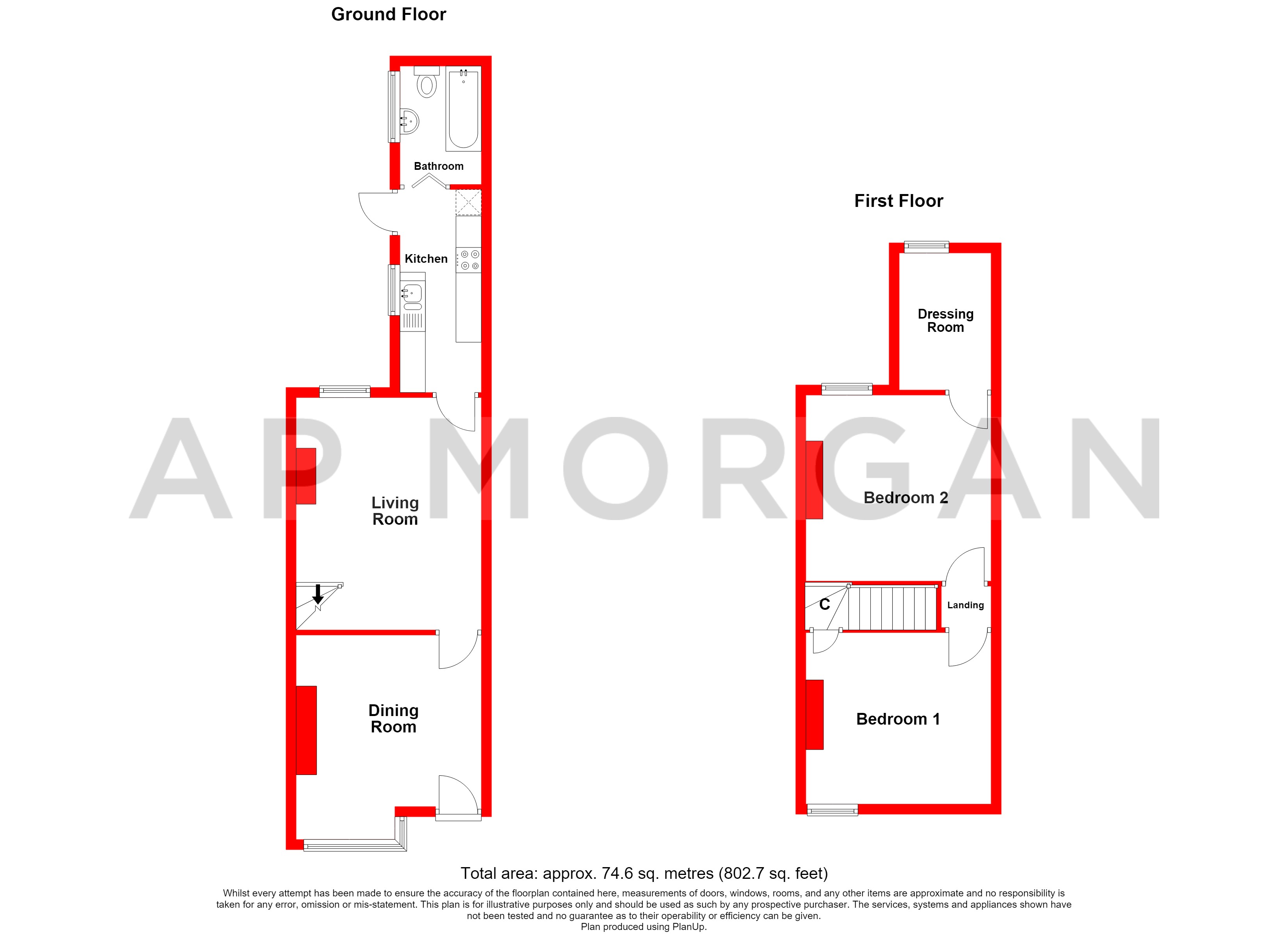 16, Albert Road, Birmingham floorplan