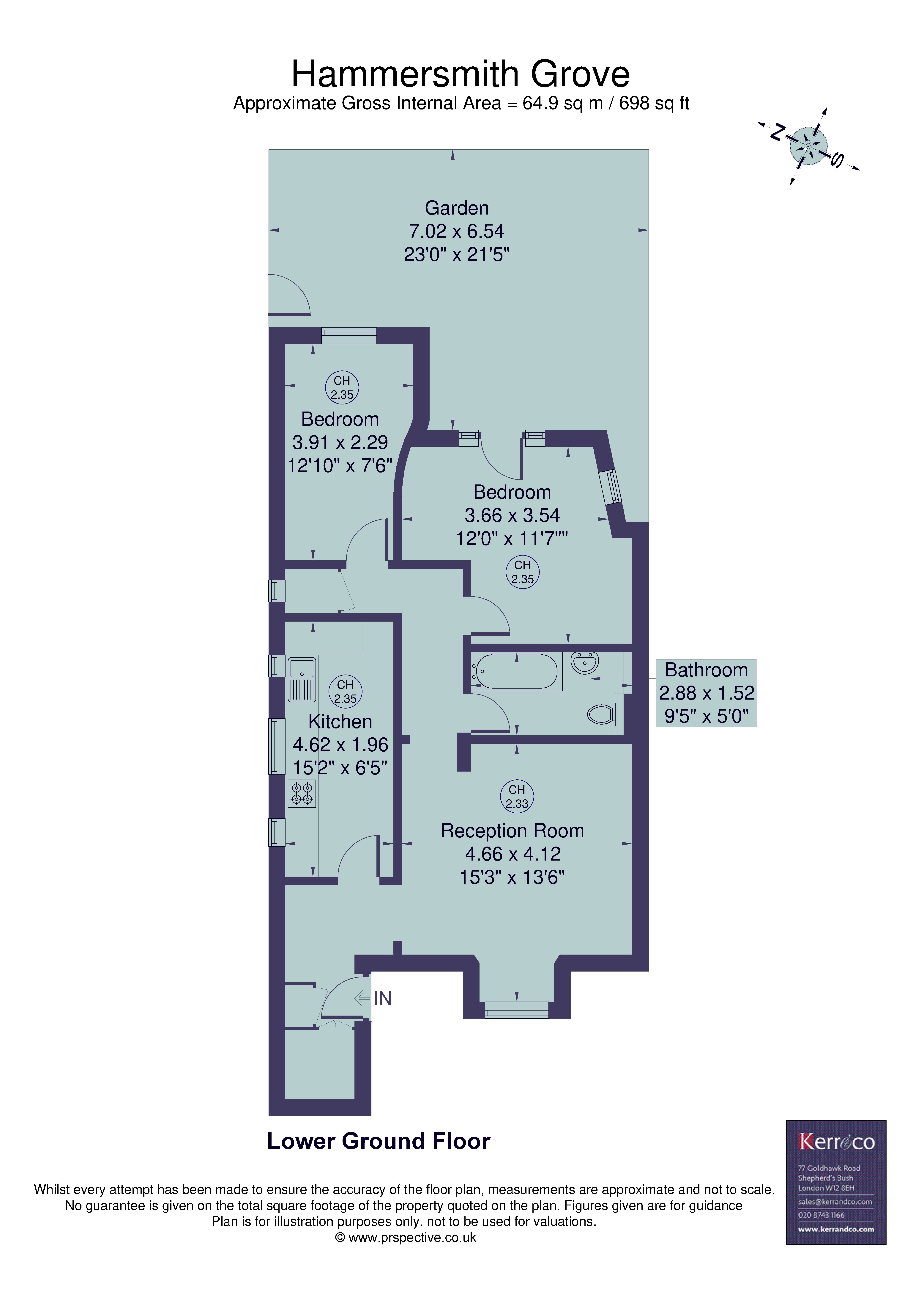 244, Hammersmith Grove, Hammersmith W6 floorplan