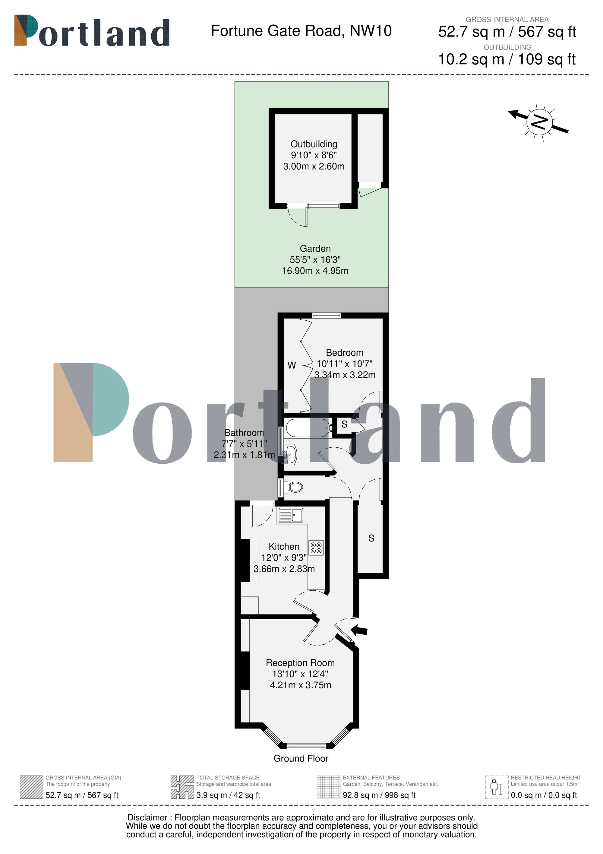 95a Fortune Gate Road, London floorplan