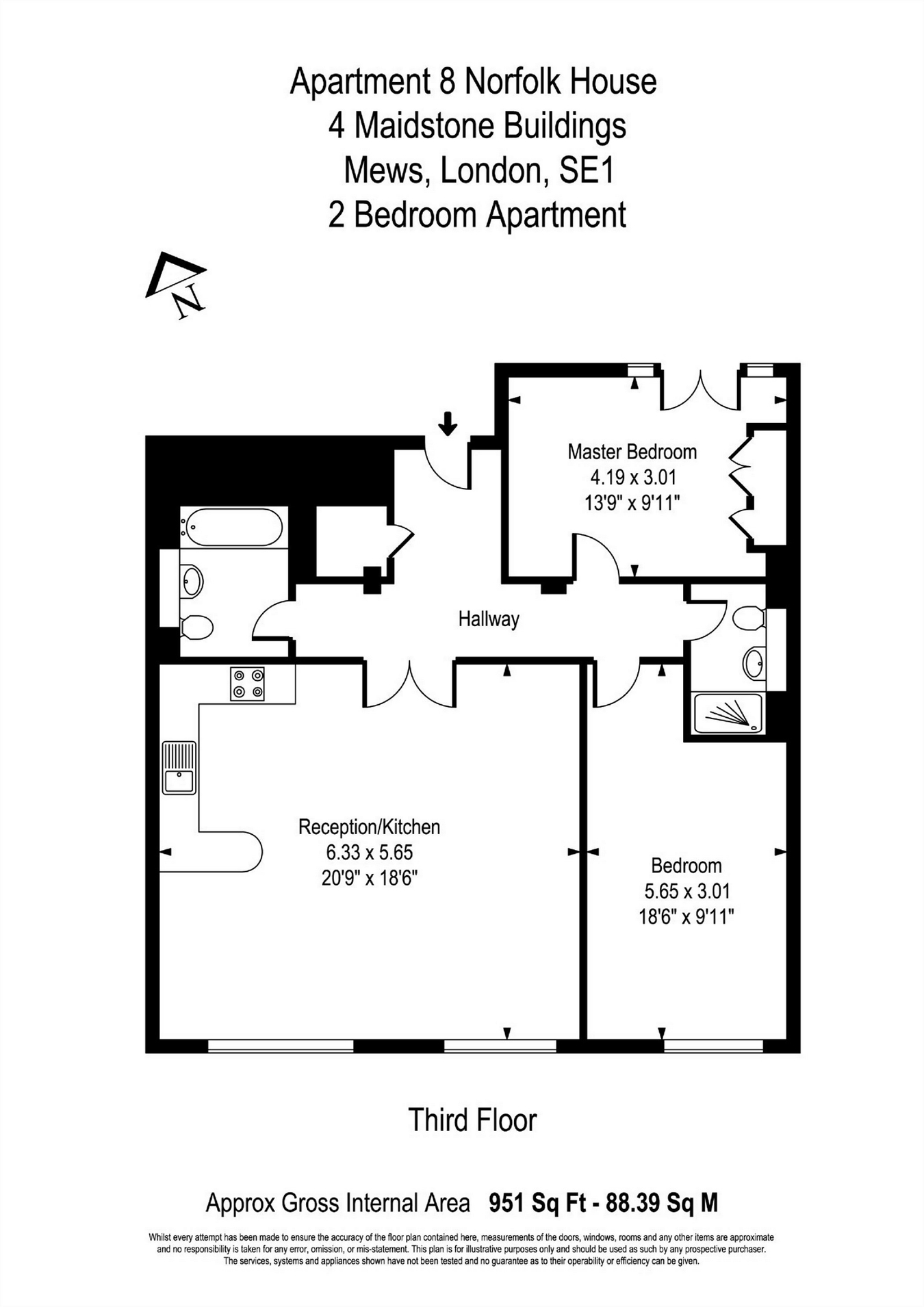 2 Bedrooms Flat to rent in Norfolk House, 4 Maidstone Buildings Mews, London SE1