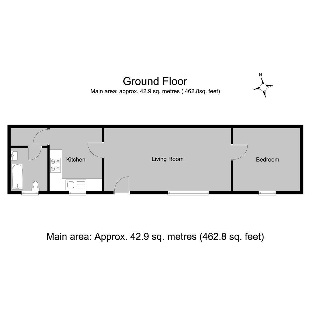 The Priory Cottage, 201, Canterbury Road, Herne Bay floorplan