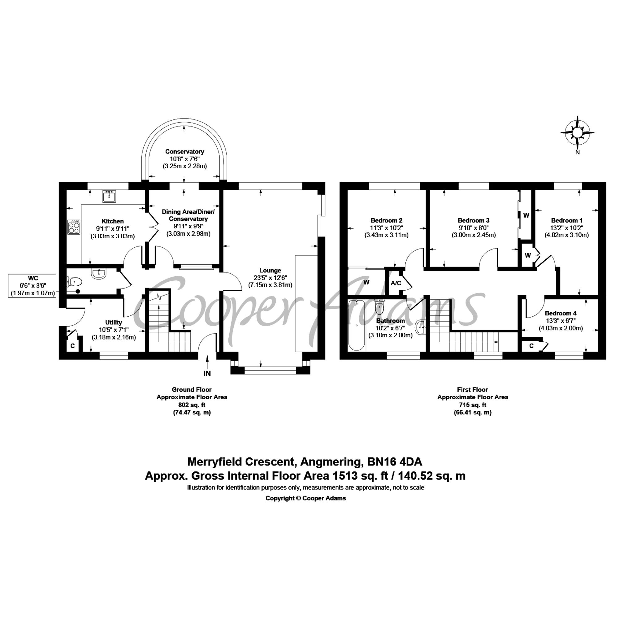 51 Merryfield Crescent, Littlehampton floorplan
