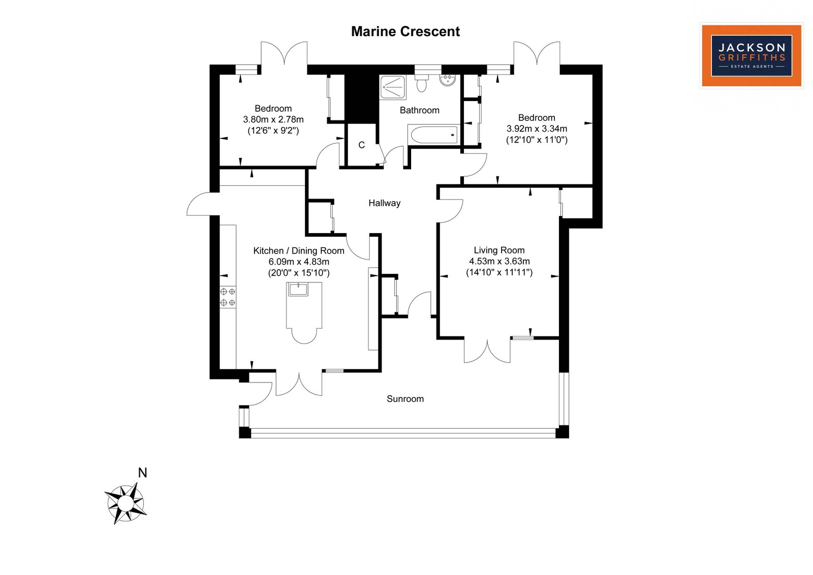 Marine Crescent, Worthing floorplan