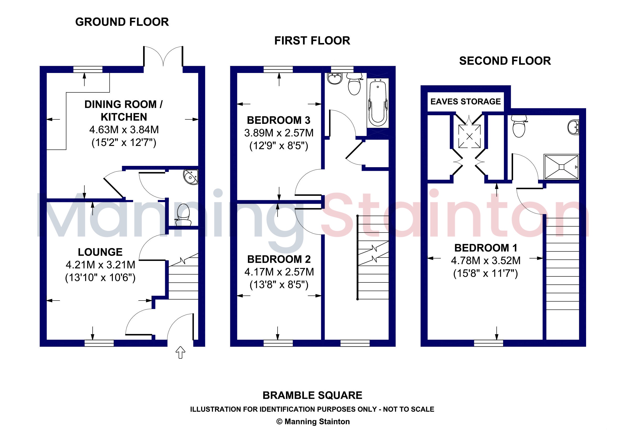 8, Bramble Square, Wakefield floorplan