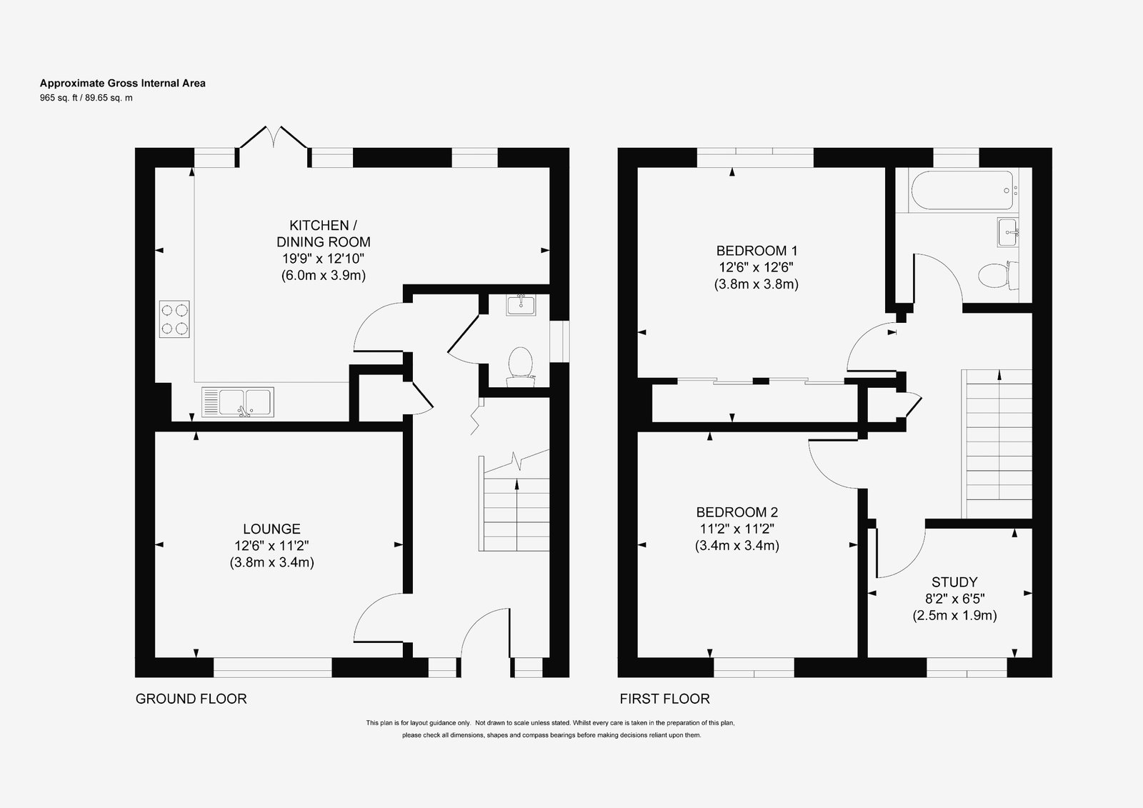 Cob Cottage, 2 Paddock Grove, Effingham floorplan
