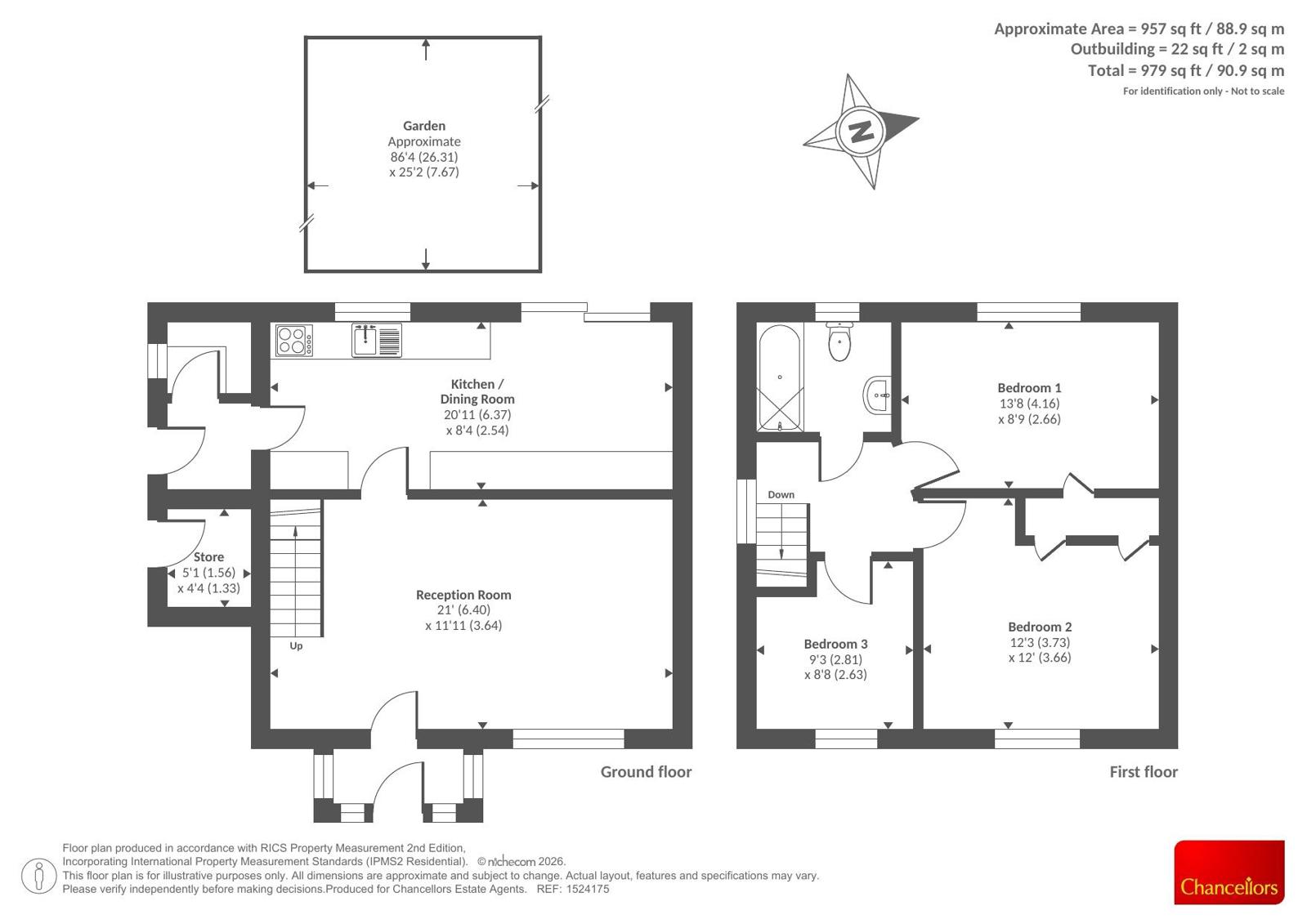 8, Routh Road, Oxford floorplan