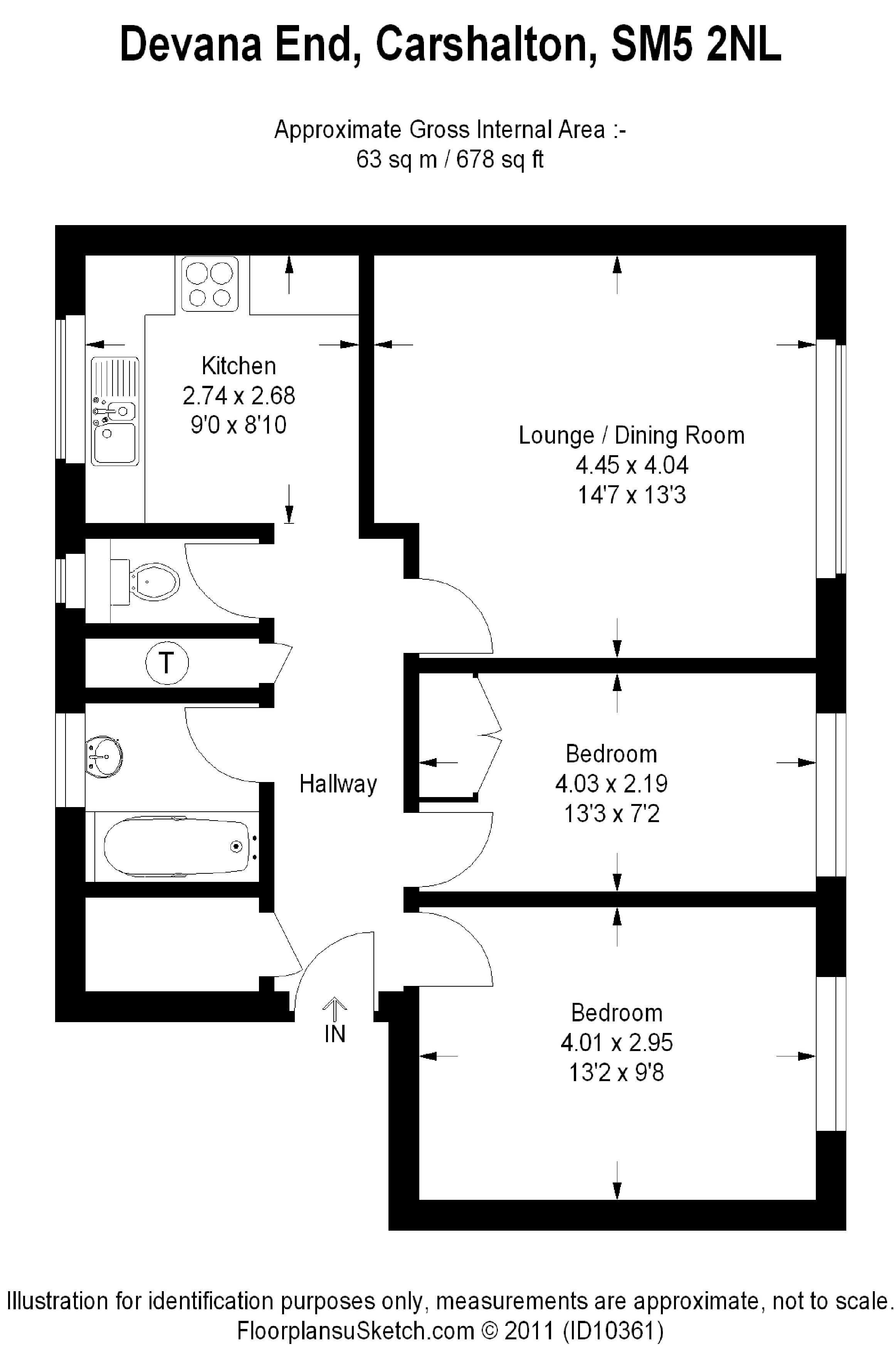 2 Bedrooms Flat for sale in Devana End, Carshalton, Surrey SM5