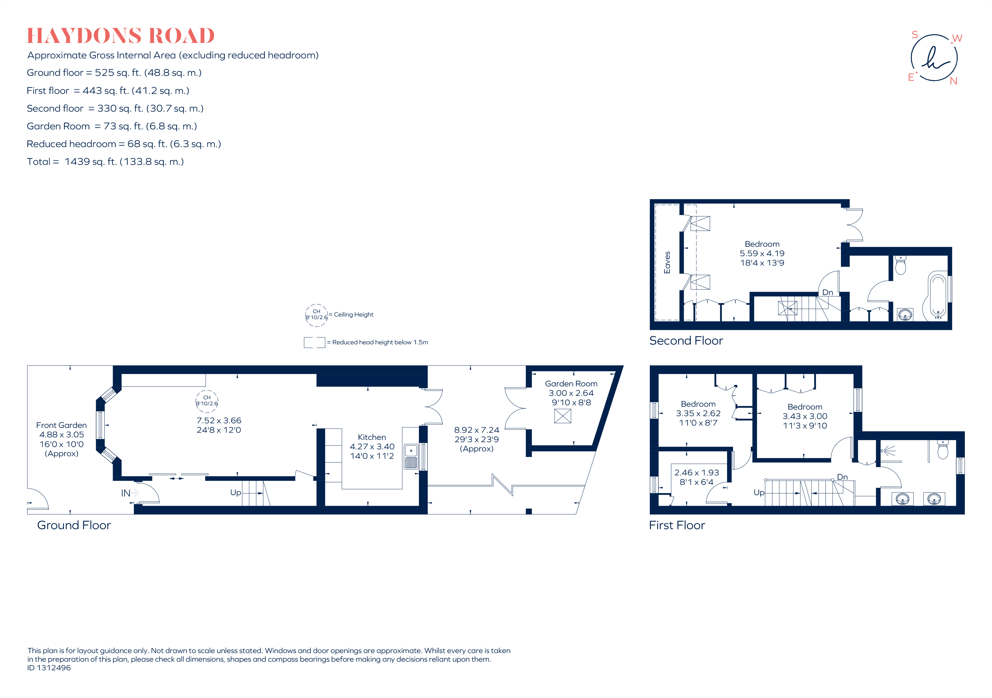 309, Haydons Road, London floorplan