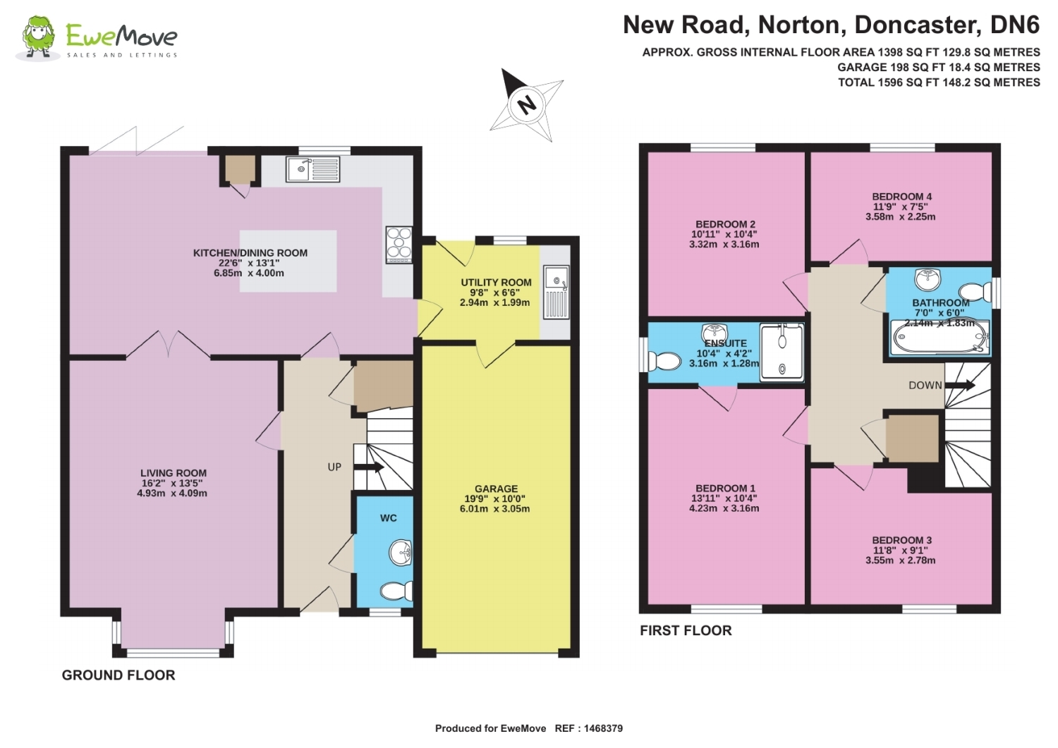 27, NEW ROAD, DONCASTER floorplan