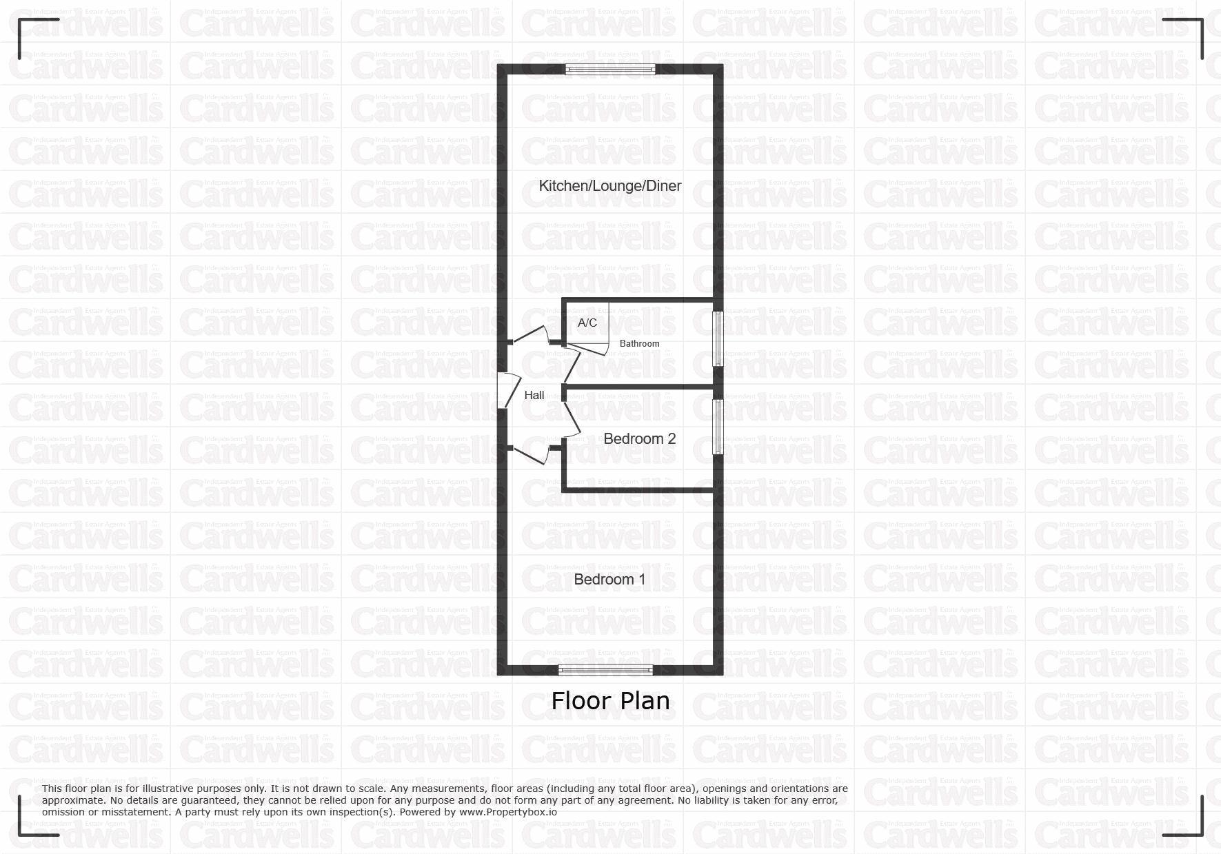 Flat 4, 123 Bridge Apartments, Church Street, Bolton floorplan