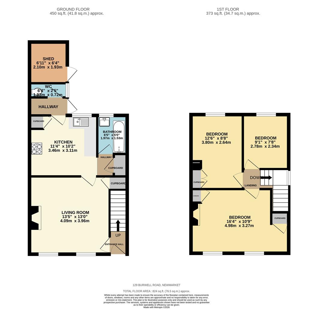Burwell Road, Exning floorplan