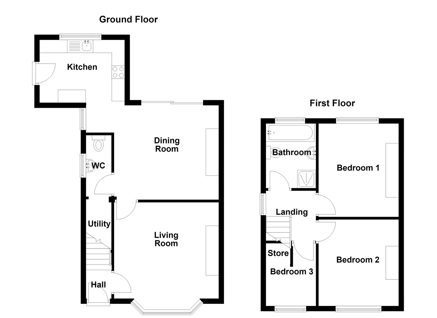 110, Park Lane, Knypersley floorplan
