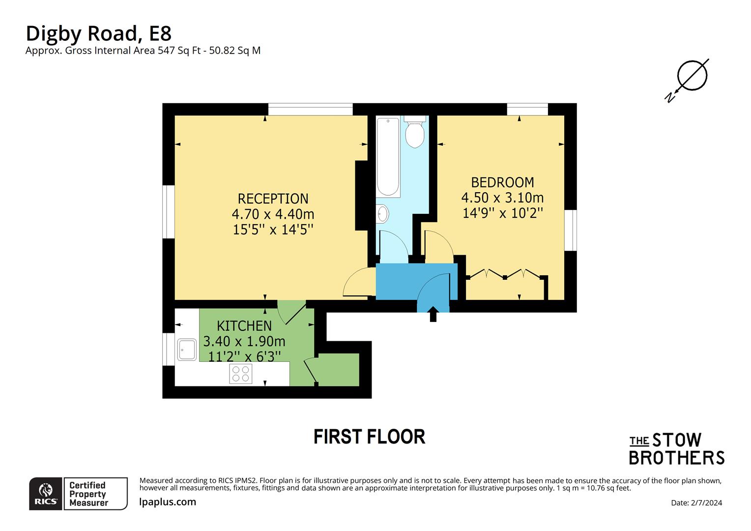 Flat C, 71, Digby Road, Hackney floorplan