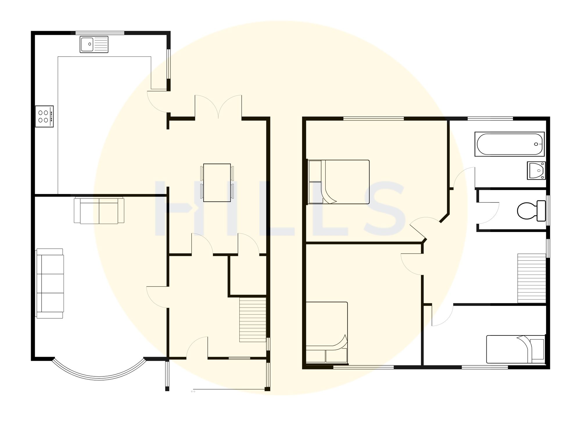 2 Vauban Drive, Salford floorplan